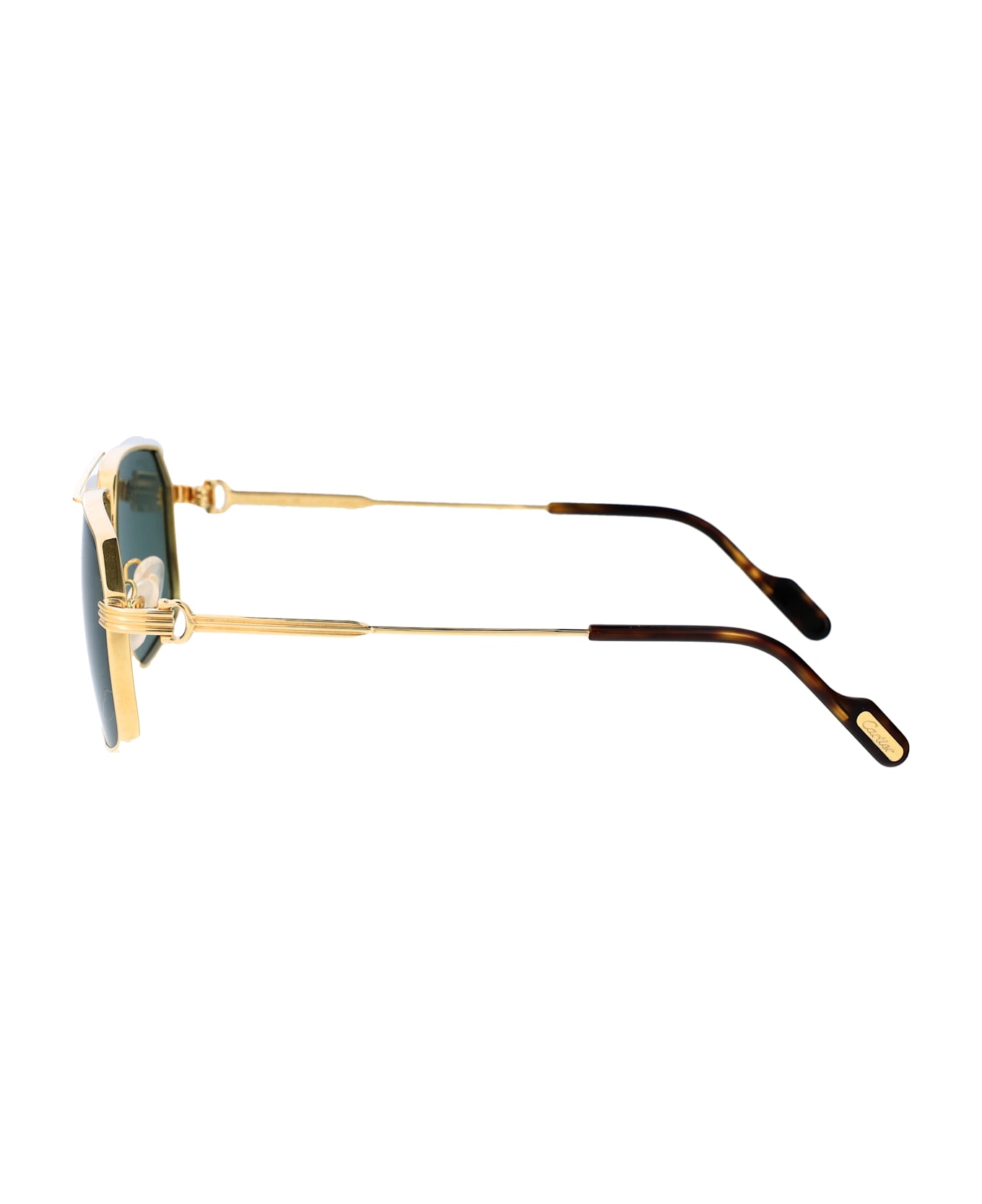 Cartier Eyewear Ct0270s Sunglasses - 008 GOLD GOLD GREEN