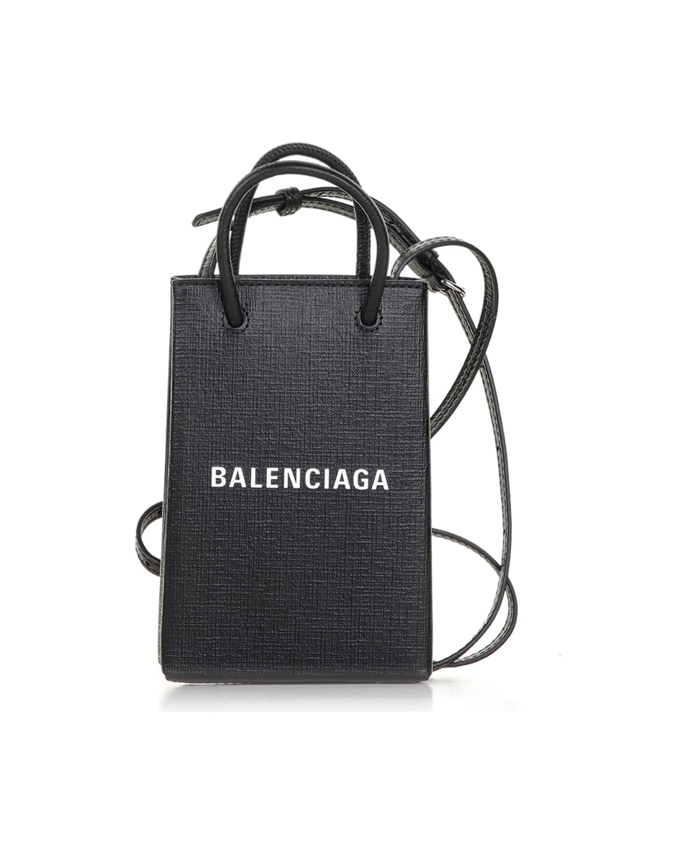 Balenciaga Leather Handbag - BLACK