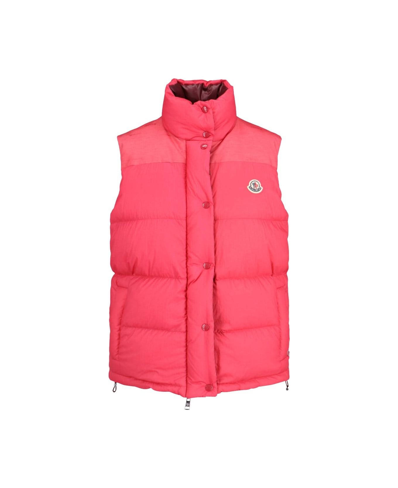 Moncler 'verone 1' Reversible Crop Down Jacket - RED