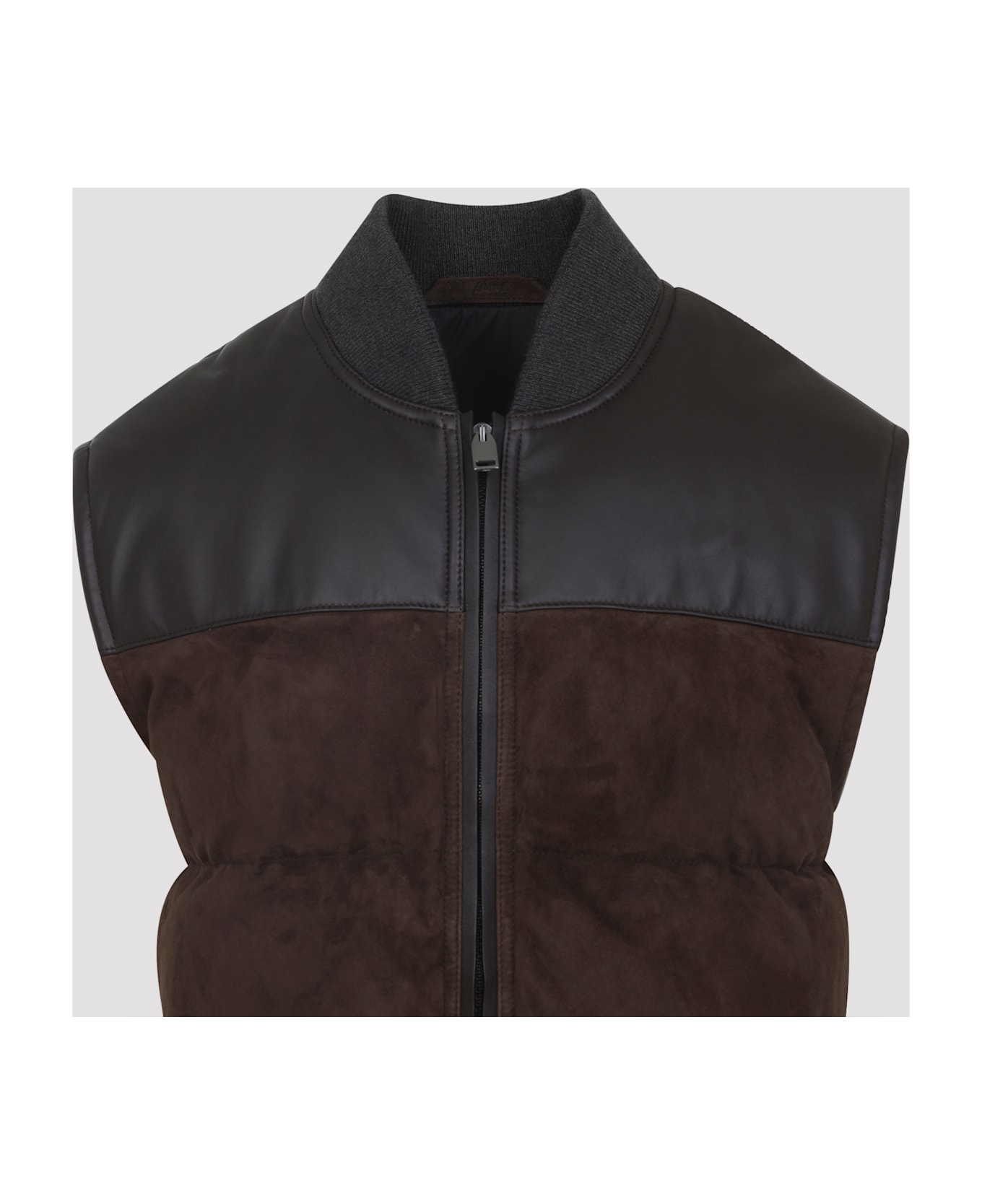 Brioni Puffer Gilet - Dark Brown