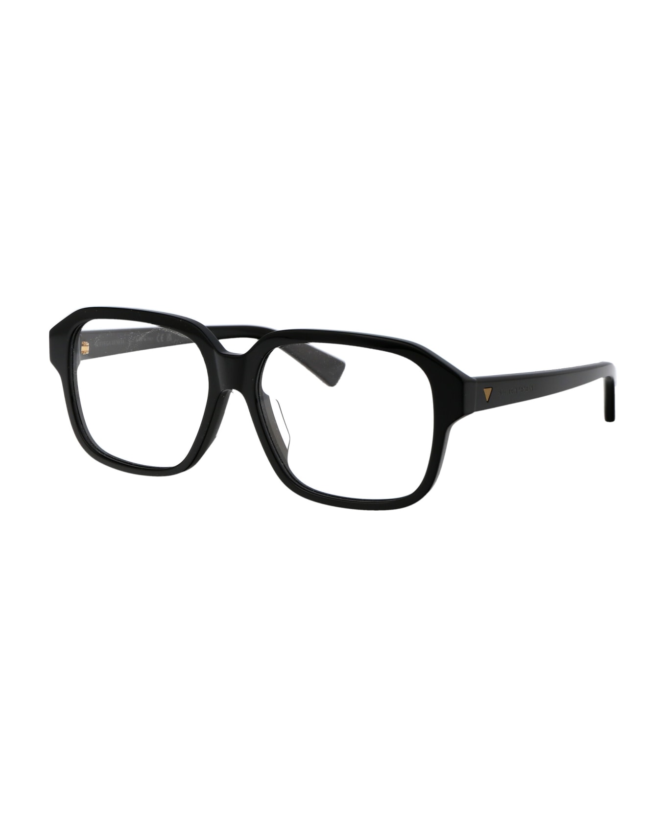 Bottega Veneta Eyewear Bv1295o Glasses - 001 BLACK BLACK TRANSPARENT