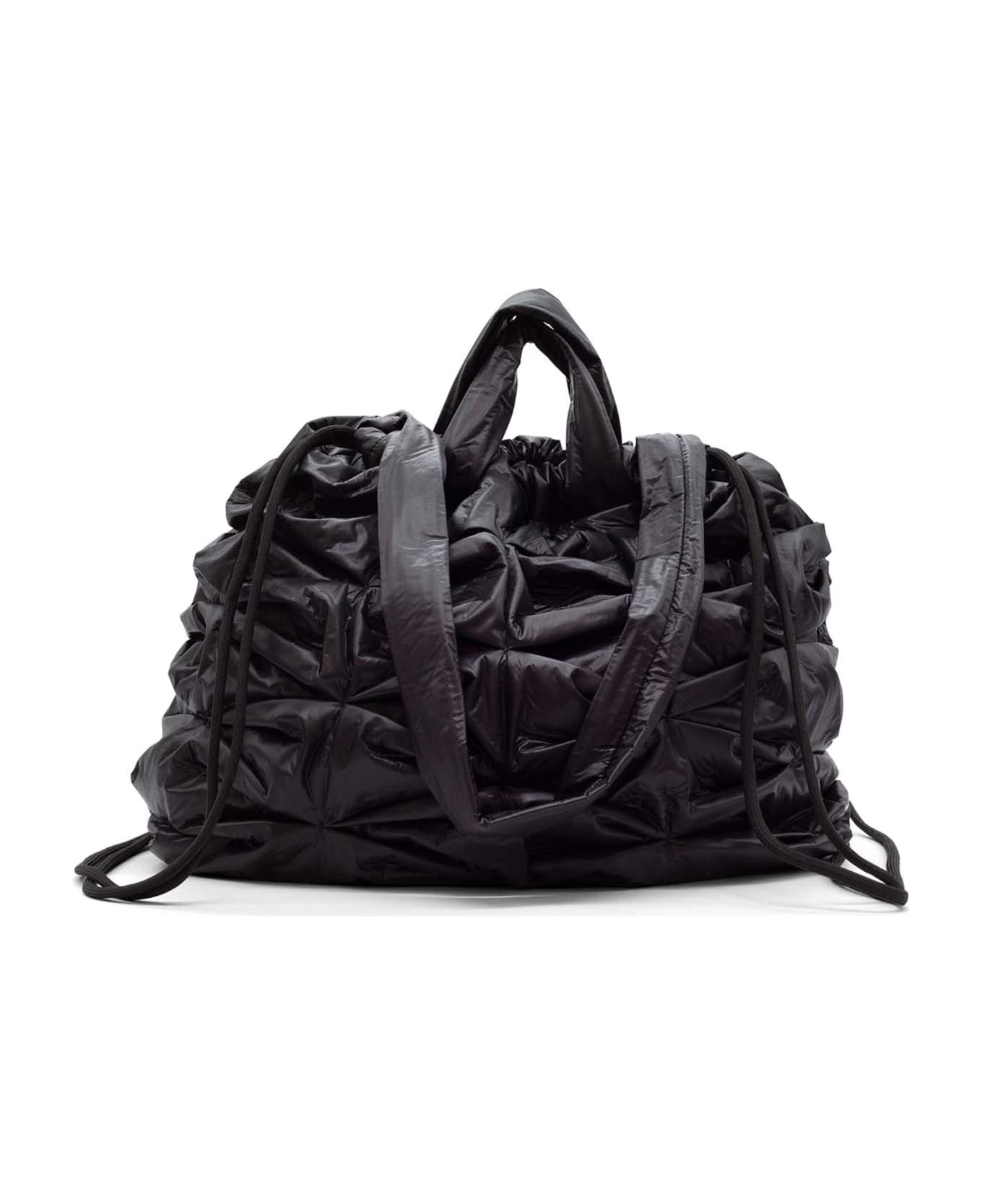 Vic Matié Large Black Nylon Handbag - BLACK トートバッグ