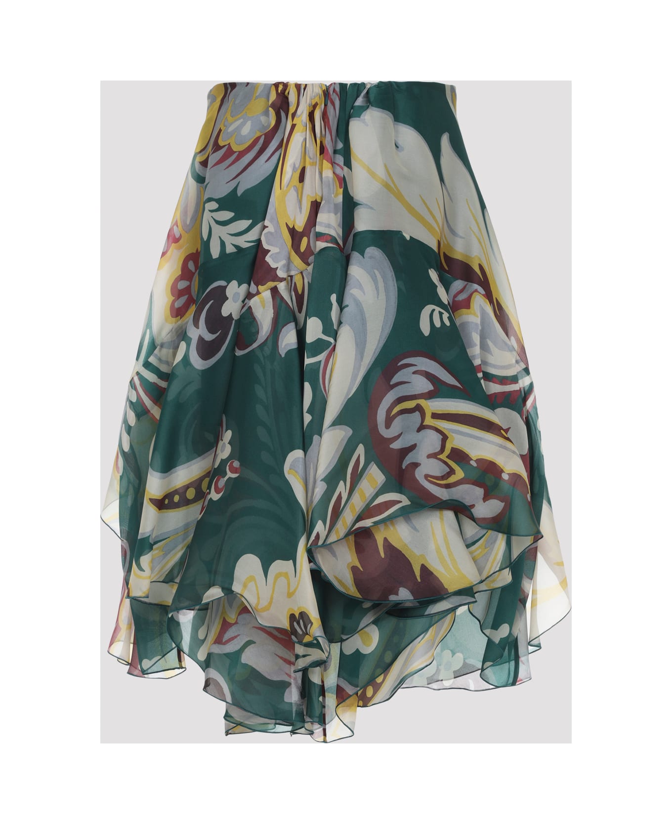 Etro Asymmetric Mini Skirt - Multi