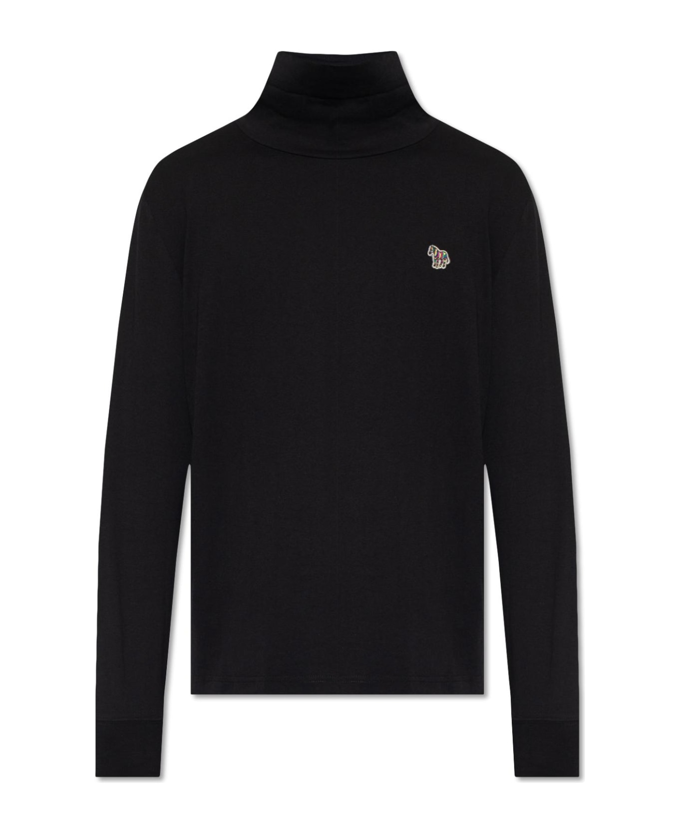 PS by Paul Smith Ps Paul Smith Turtleneck Sweater With Patch - BLACK