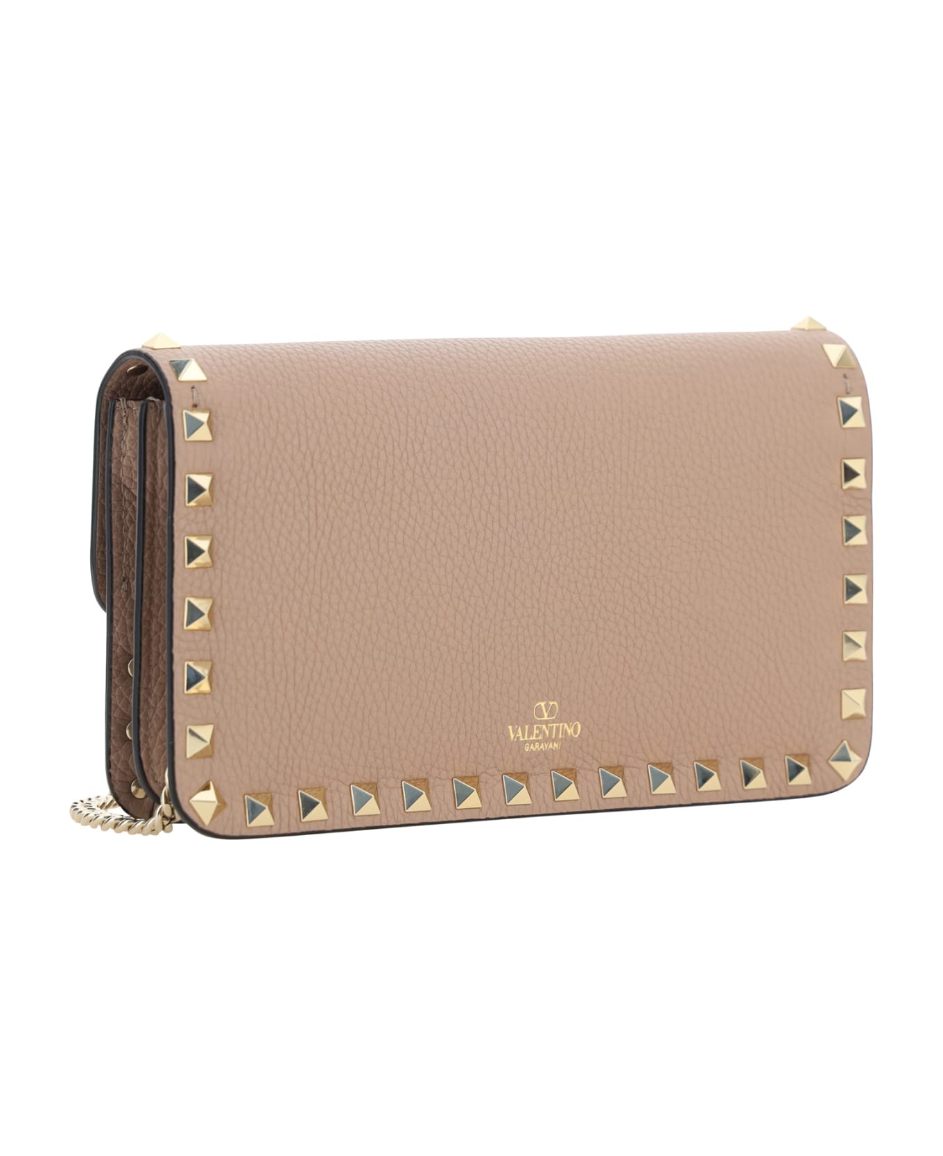 Valentino Garavani Rockstud Shoulder Bag - Poudre