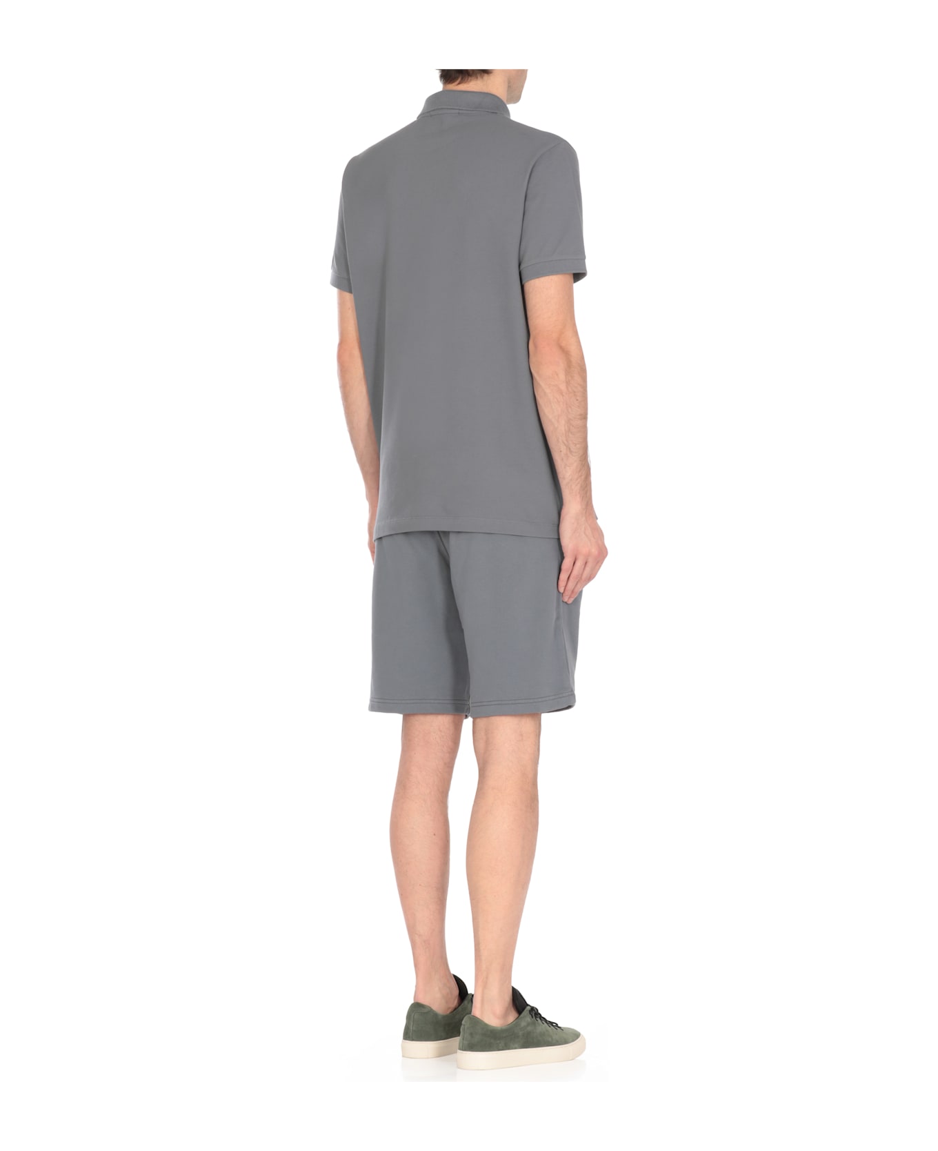 Stone Island Short Sleeve Slim Fit Polo Shirt - Blue