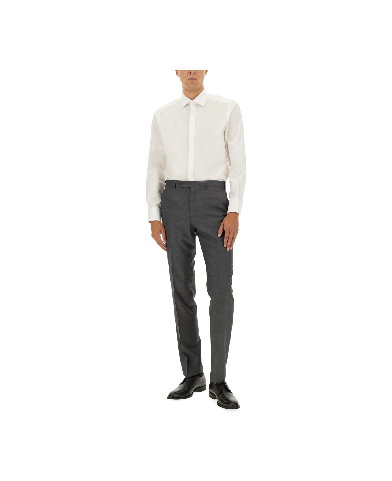 Zegna Cotton Shirt - WHITE