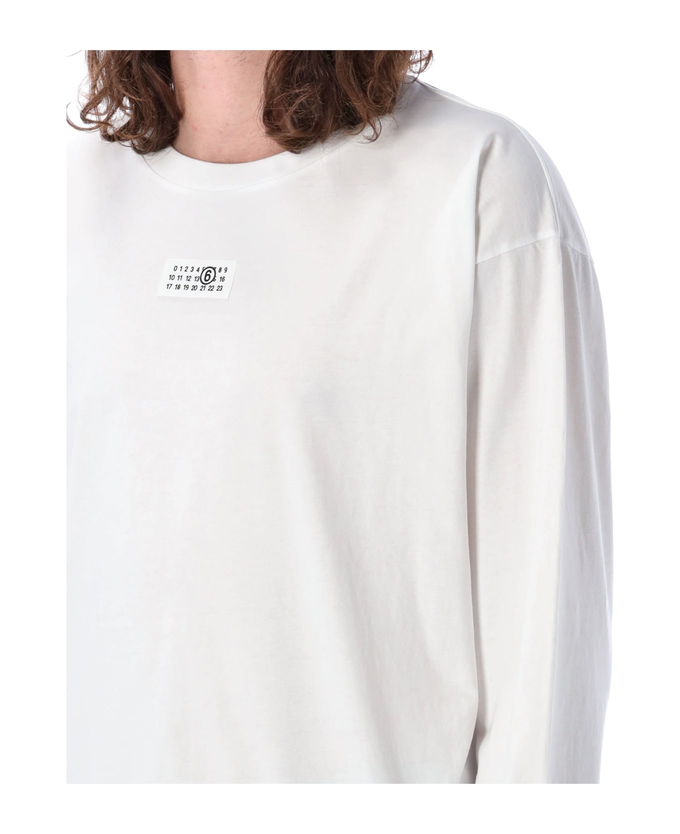 MM6 Maison Margiela Numeric Signature T-shirt - White シャツ