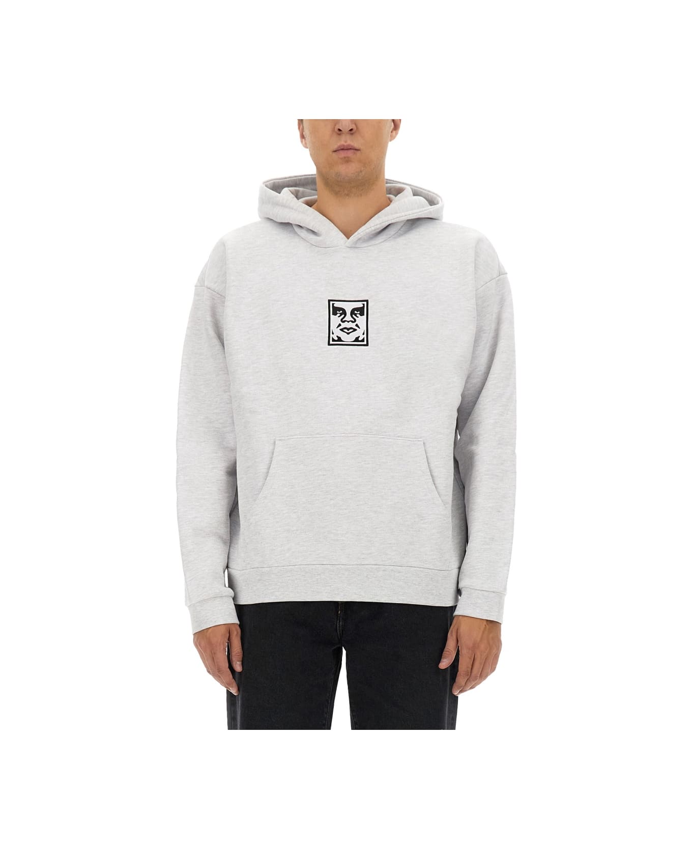 Obey Sweatshirt With Print - GREY