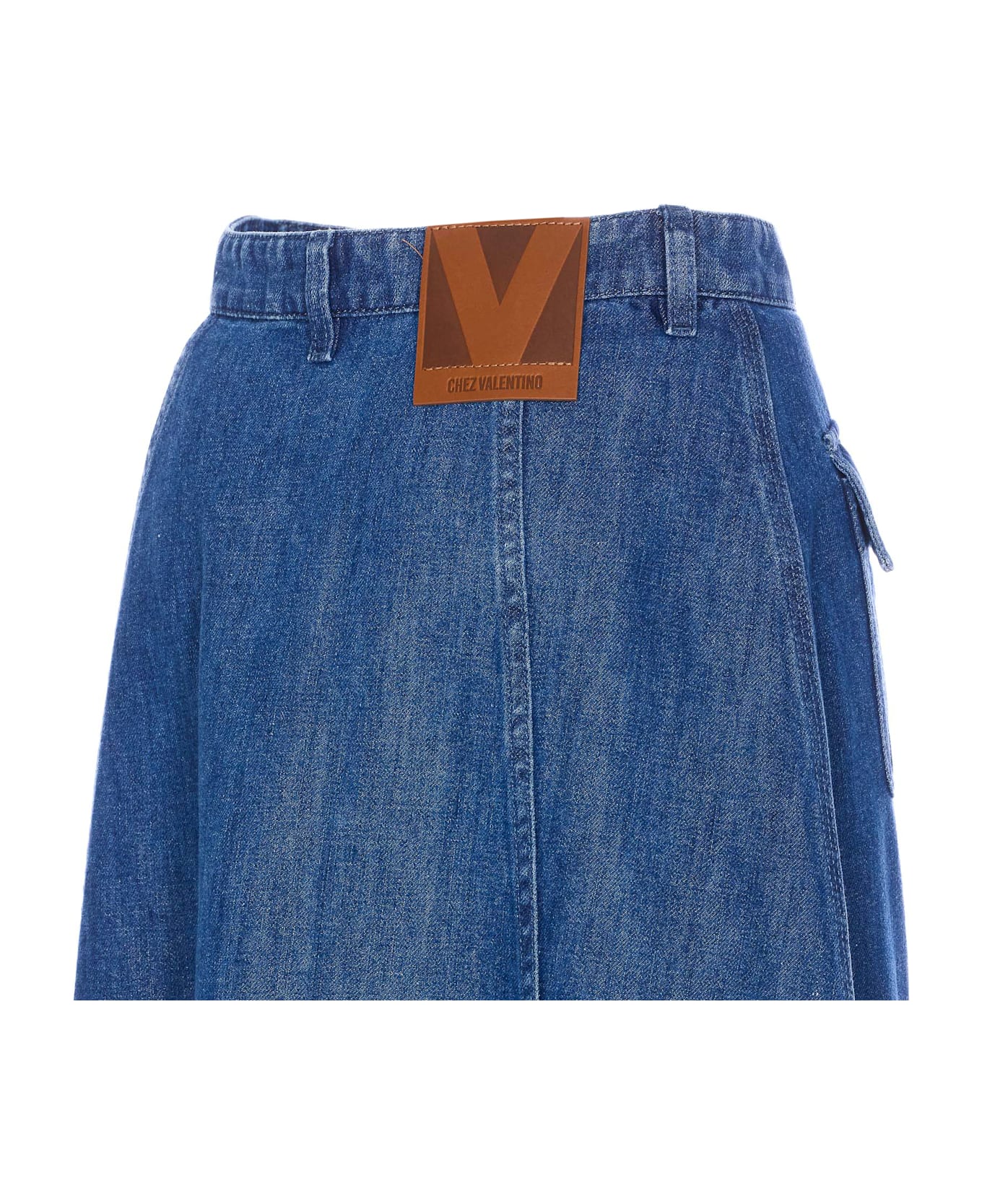Valentino Garavani Light Denim Skirt - Blue