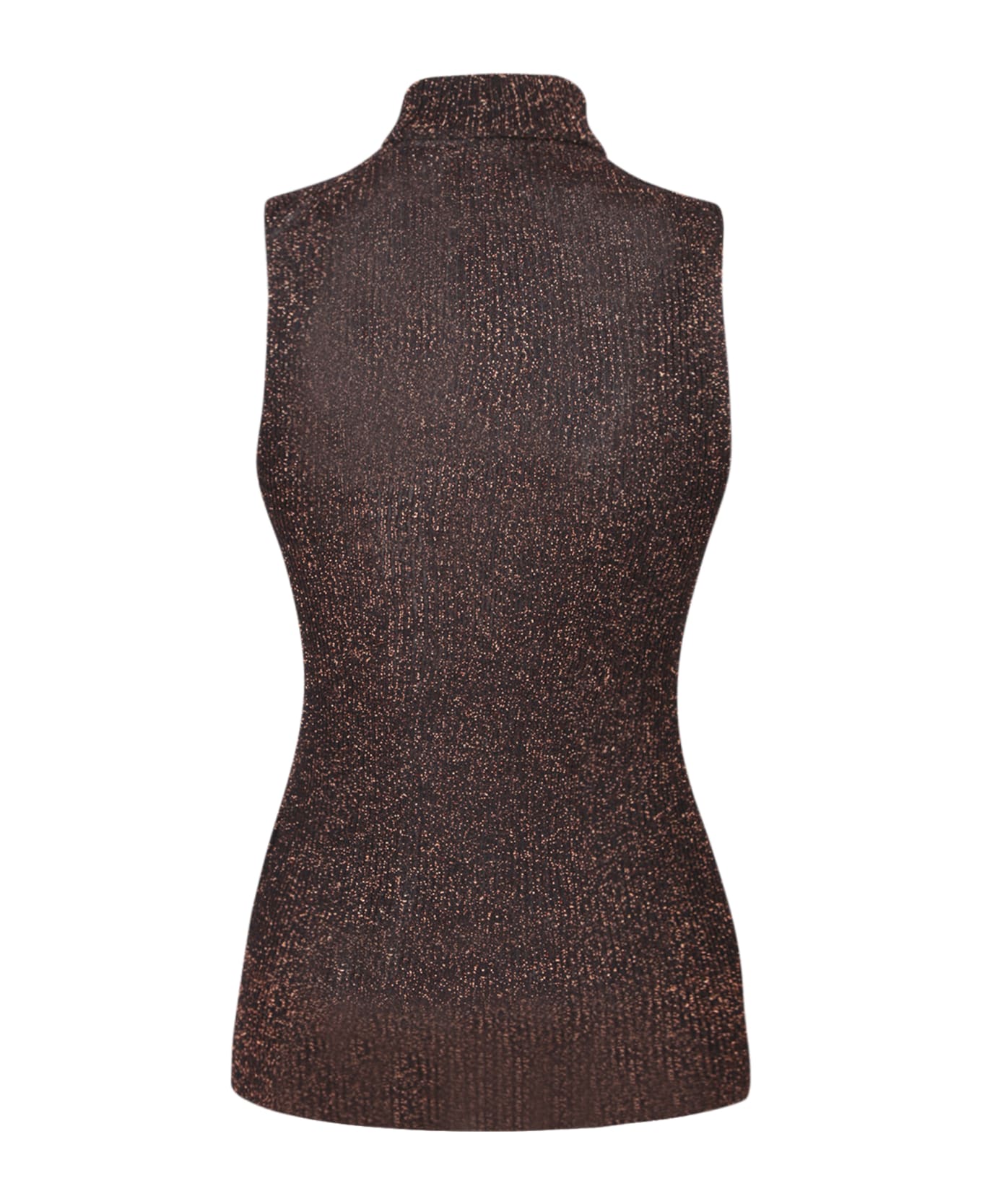 Ganni Knitwear In Brown Polyester - COPPER BROWN