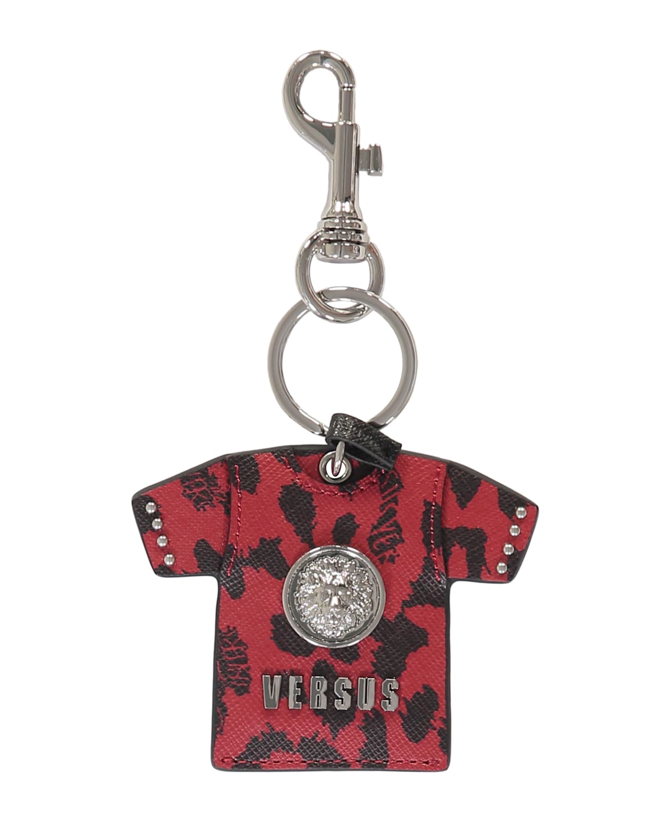 Versus Versace Leather Keyring - red