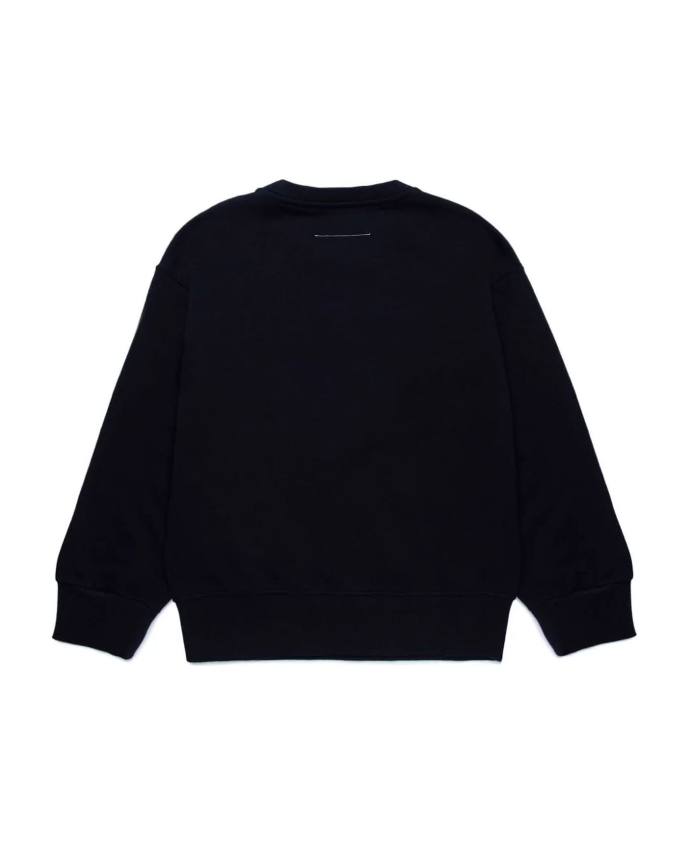 MM6 Maison Margiela Black Cotton Sweatshirt - Nero
