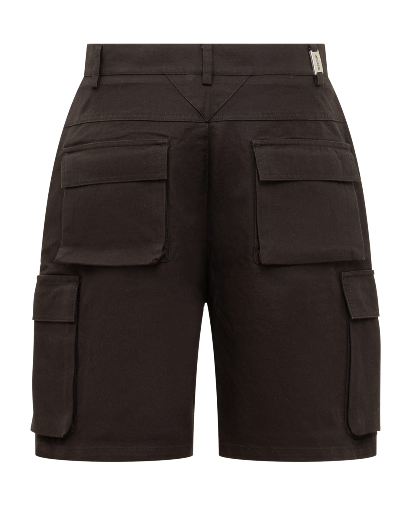REPRESENT Baggy Cargo Shorts - BLACK