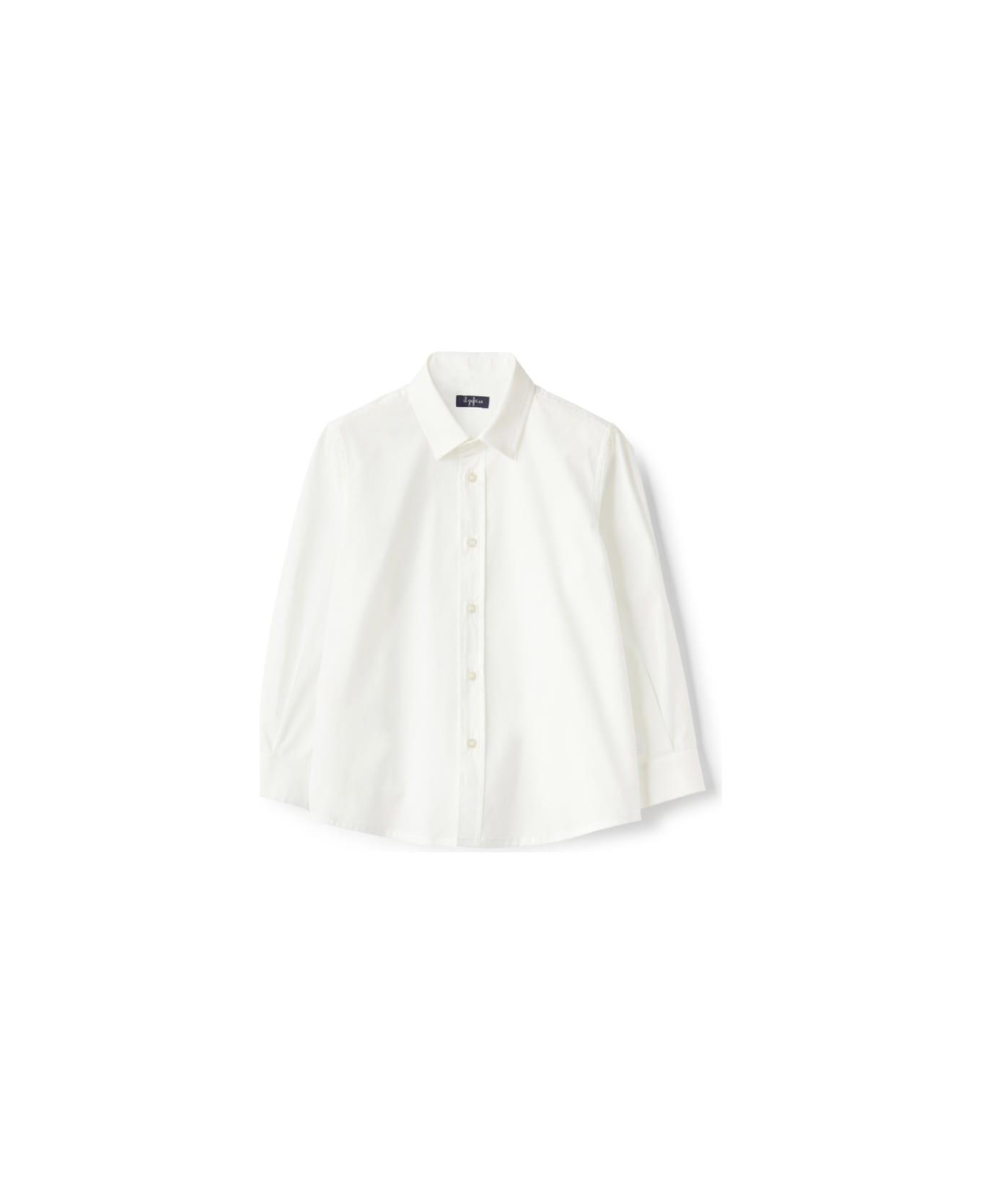 Il Gufo Shirt M/long - WHITE