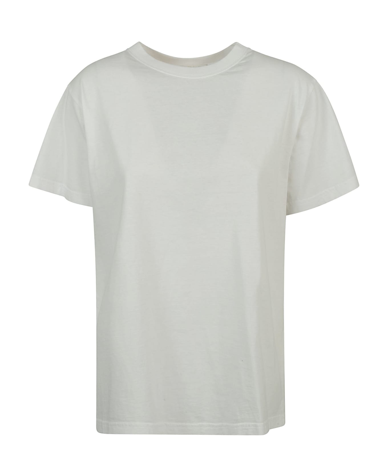 Chloé Logo Embroidered Crew-neck T-shirt - White
