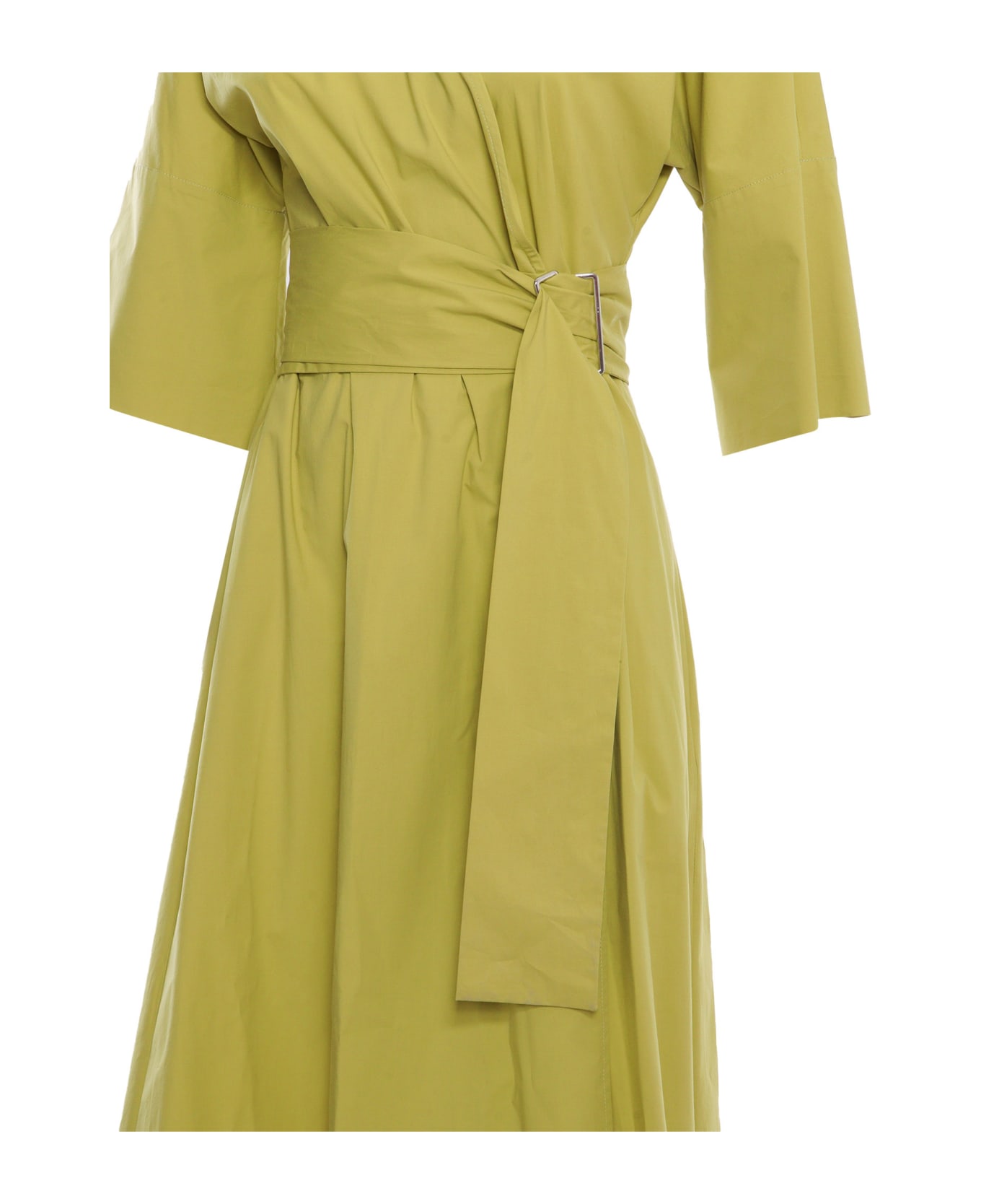 Antonelli Long Kimono Dress - GREEN