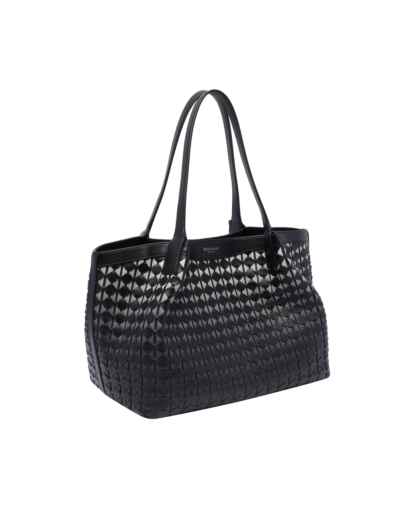 Serapian Small Secret Tote Bag - Black