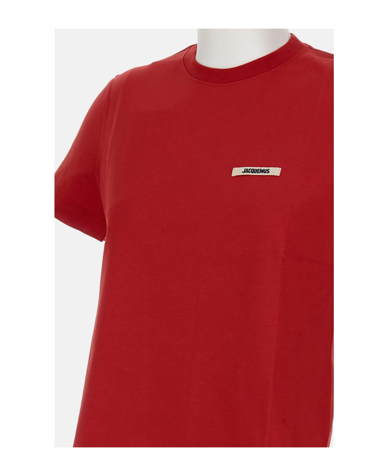 Jacquemus Le Tshirt Gros Grain Mc - Red