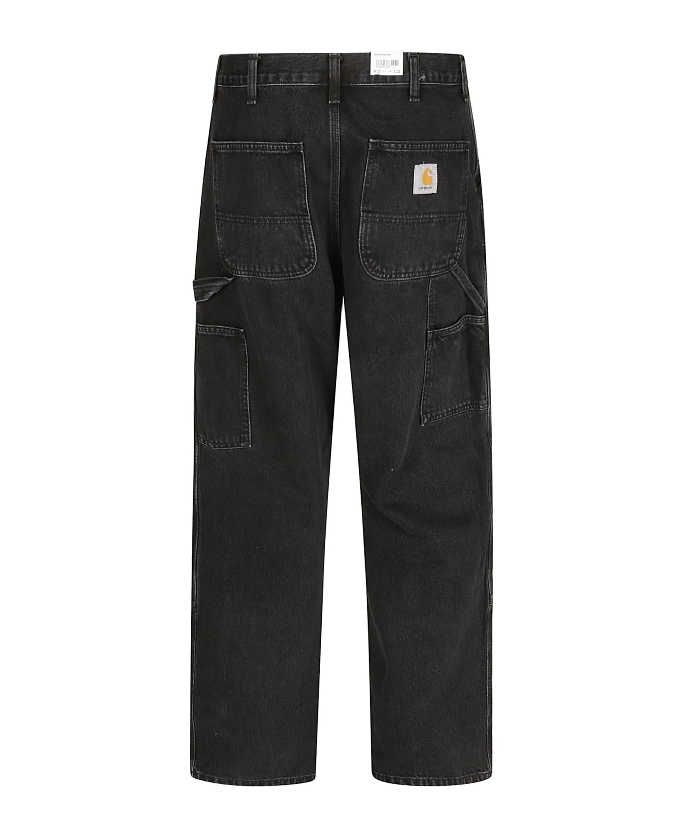 Carhartt Straight Crop Jeans - Black Stone Washed