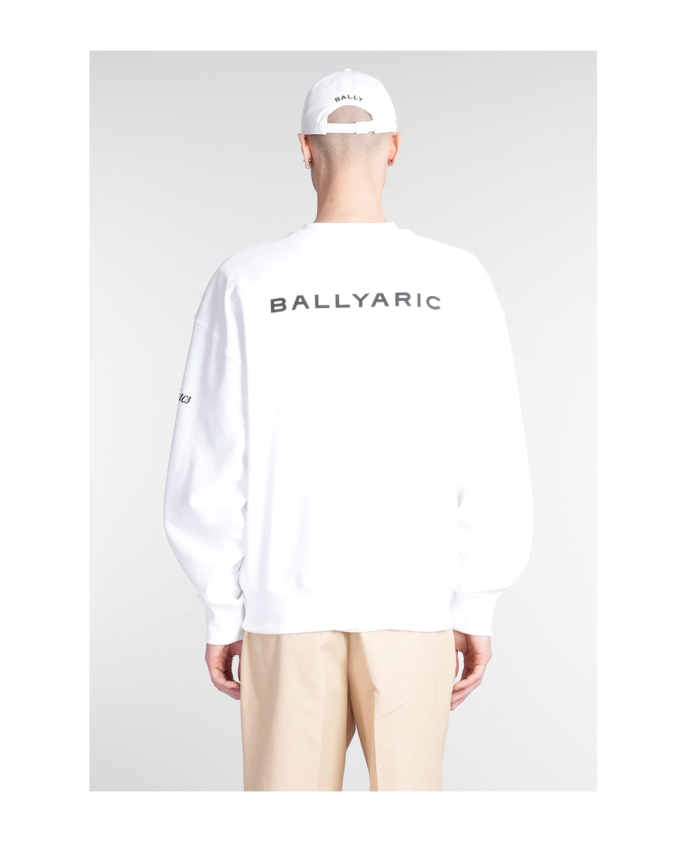 Bally Sweatshirt In White Cotton - white