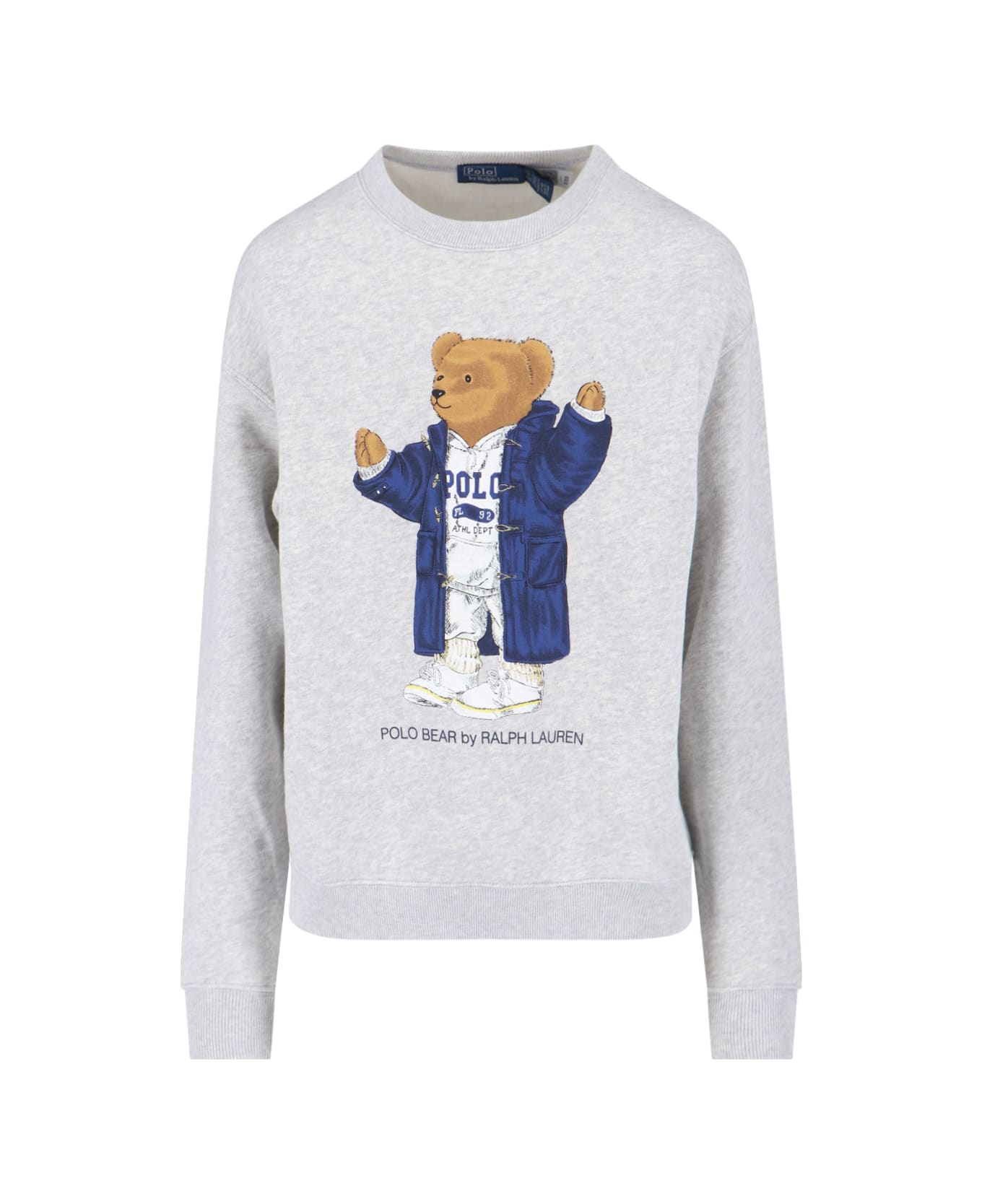 Ralph Lauren 'polo Bear' Crew Neck Sweatshirt - LIGHT SMOKE HEATHER