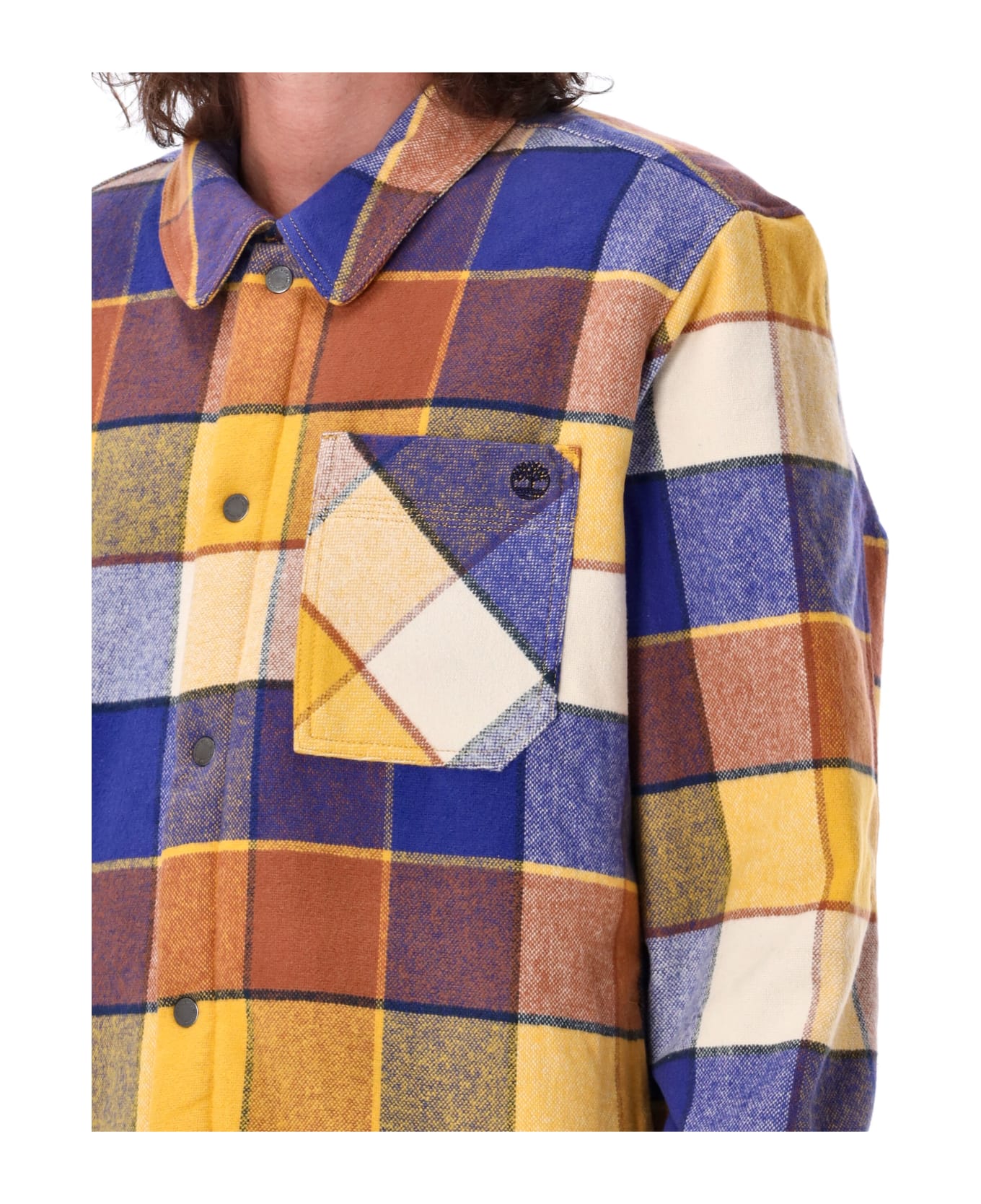 Timberland Check Shirt Jacket - ECRU CHECK ブレザー