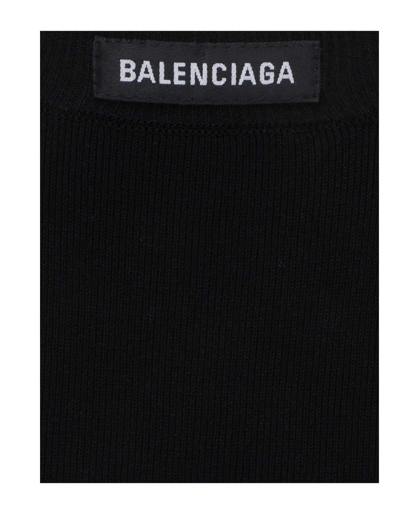 Balenciaga C-neck Knit - Black
