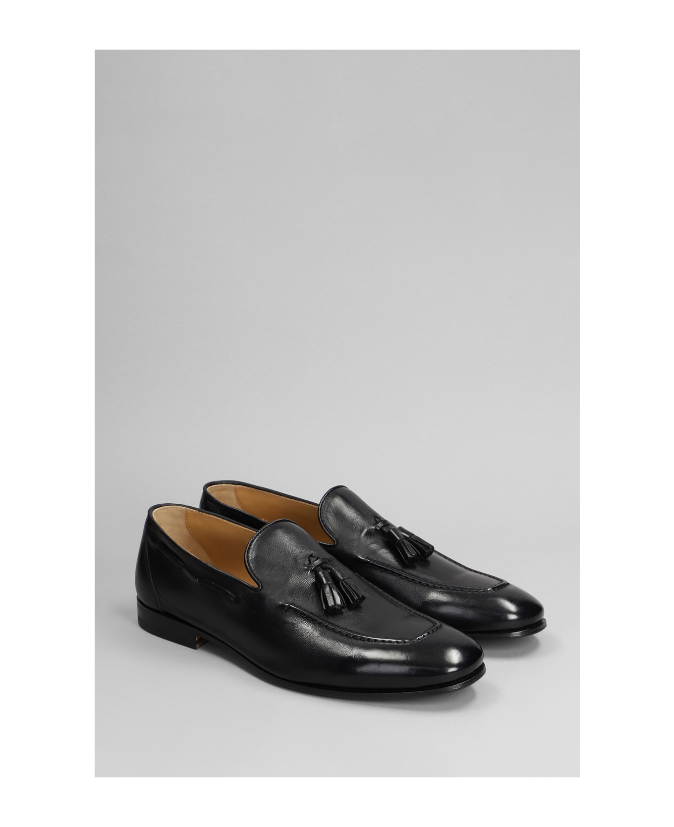 Henderson Baracco Loafers In Black Leather - black