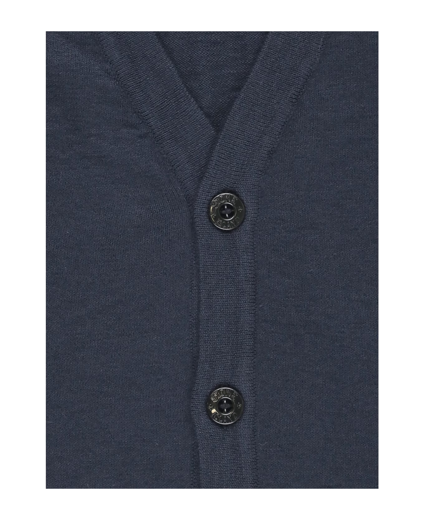 Stone Island Logoed Cardigan - Blue ニットウェア＆スウェットシャツ