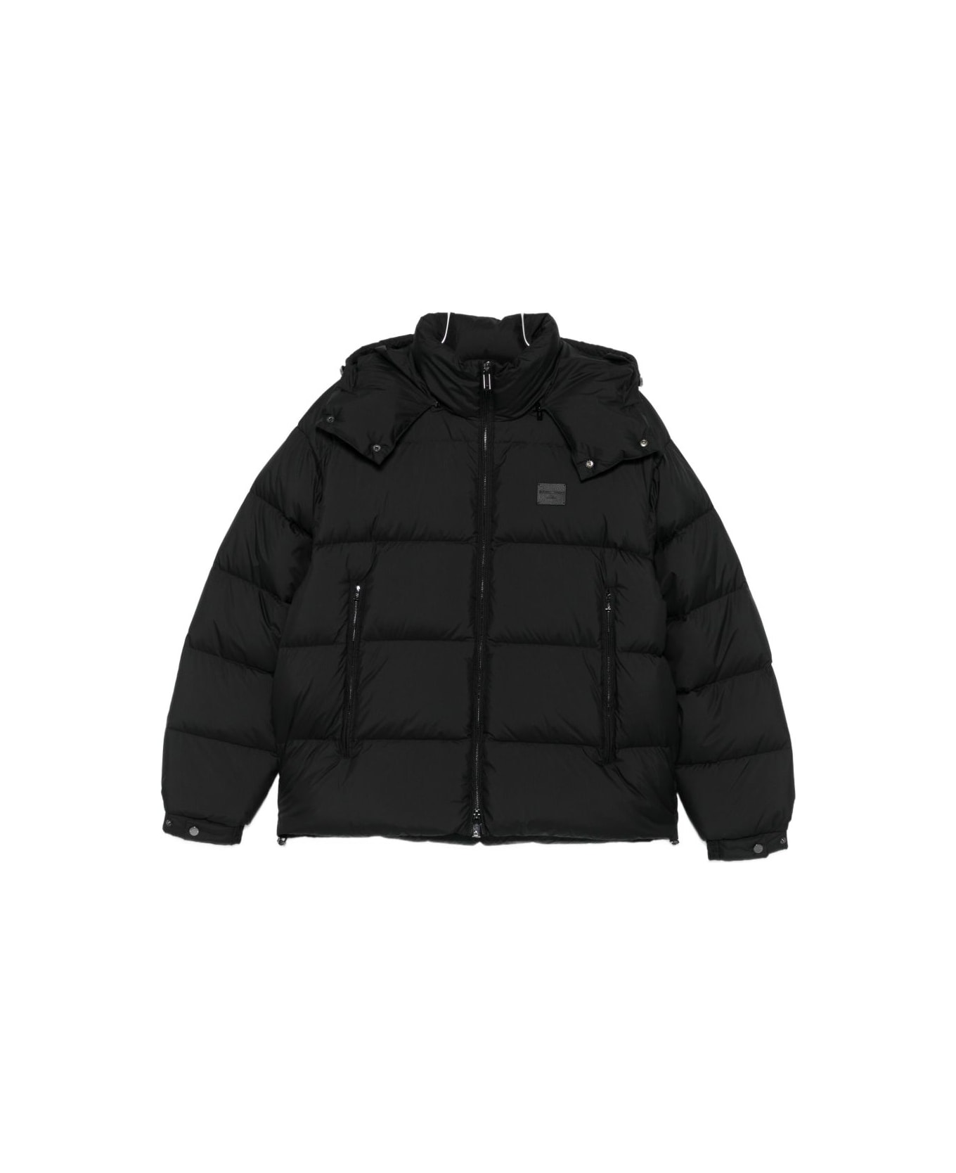 Emporio Armani Nylon Short Down Jacket - Black