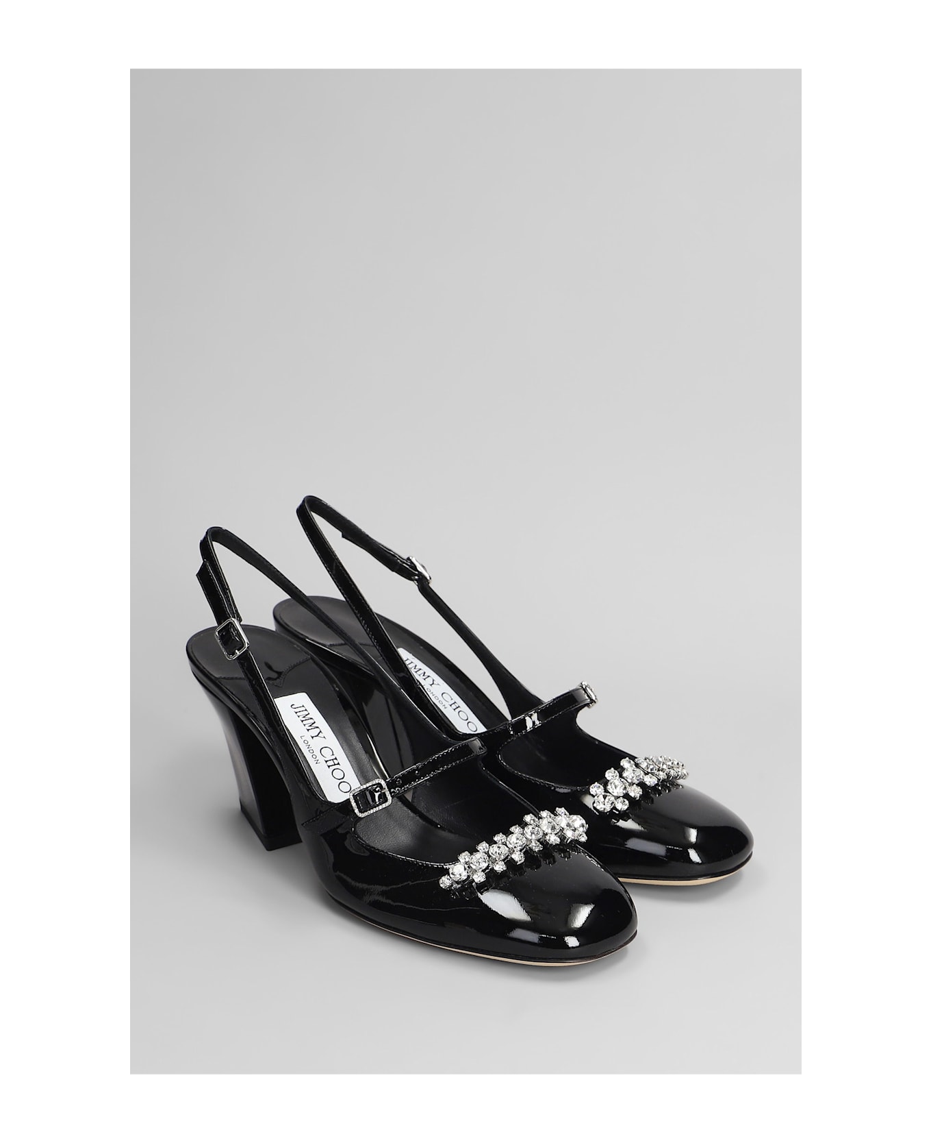 Jimmy Choo Belinda 70 Pumps In Black Patent Leather - black