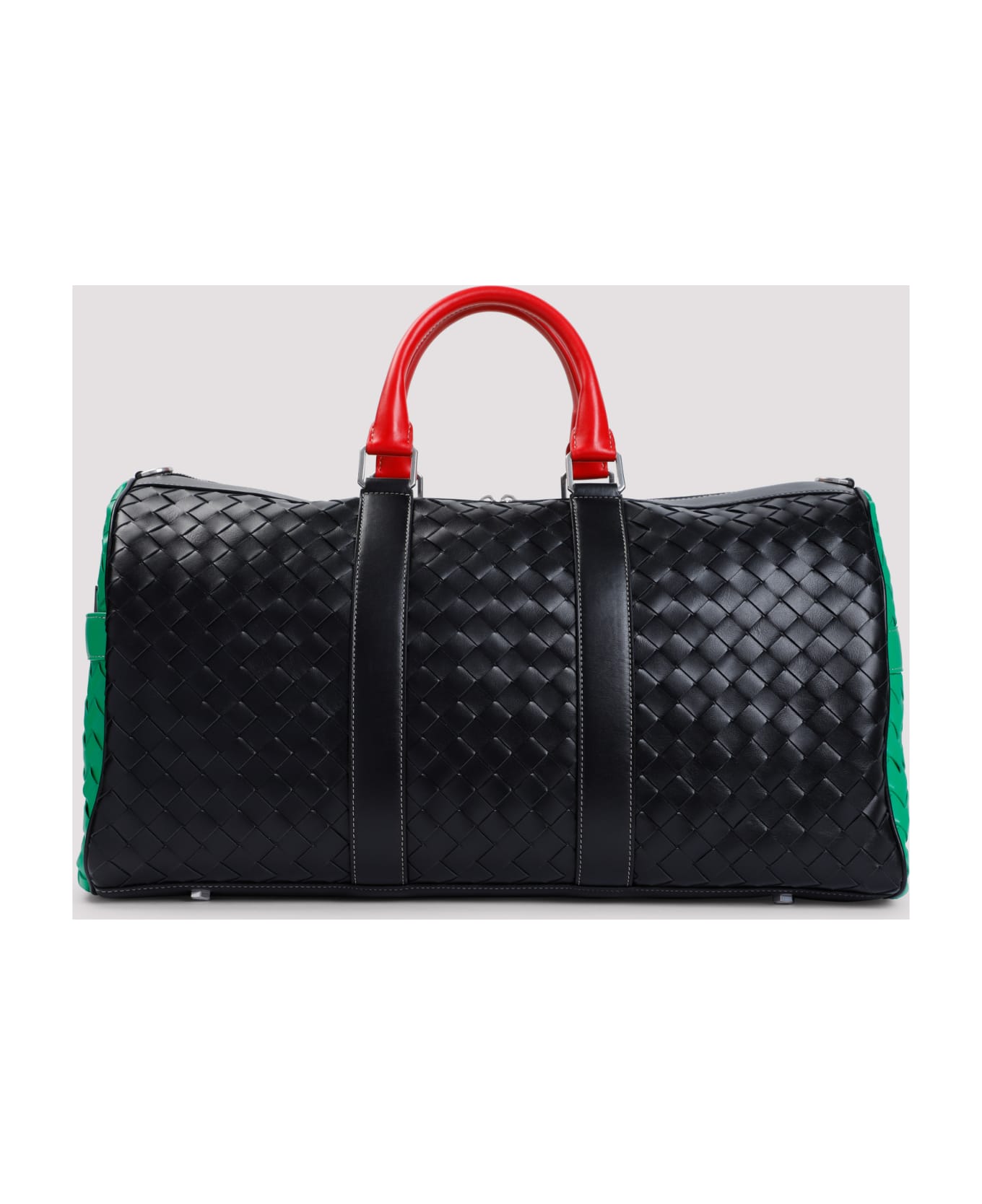 Bottega Veneta Colorblock Duffle - Black Parakeet