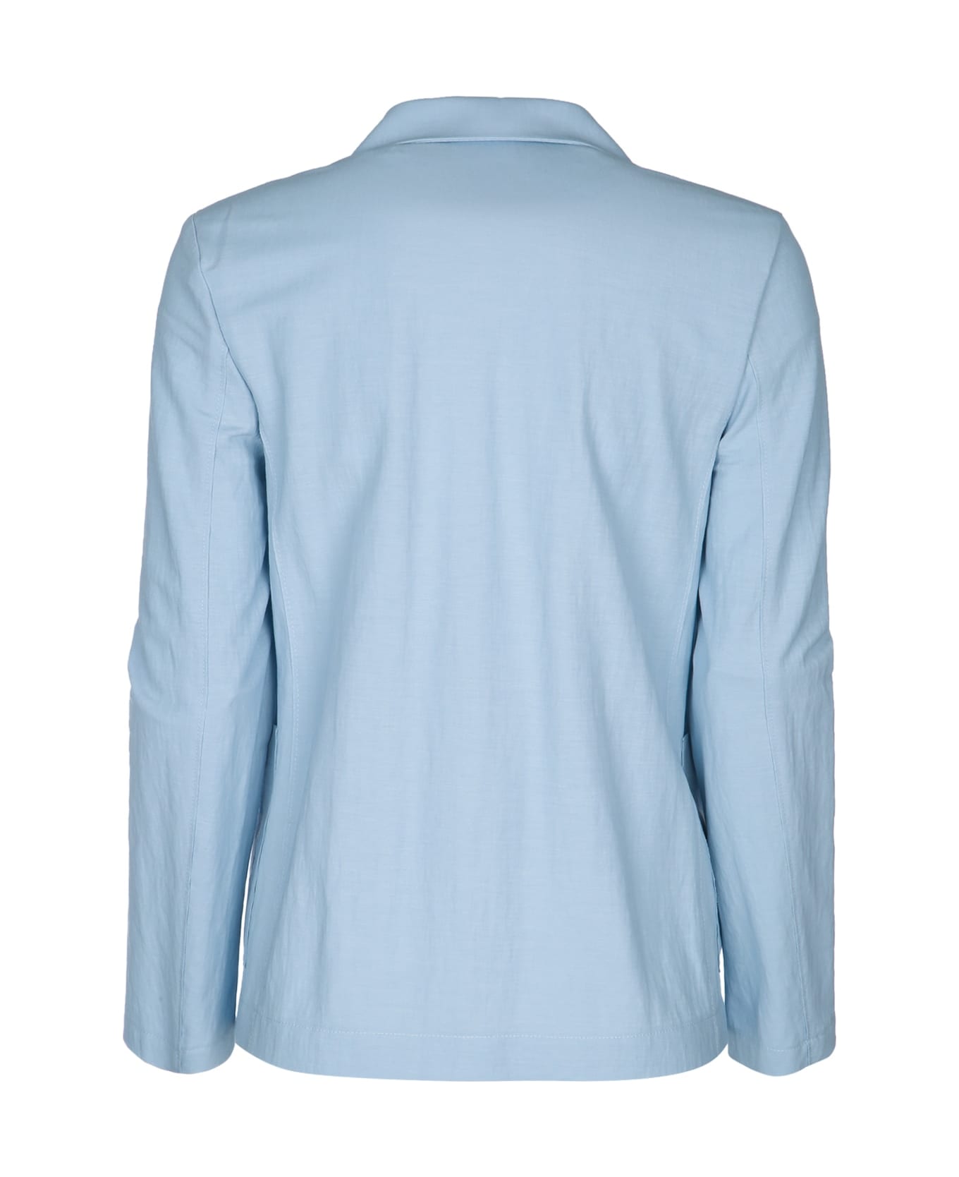 Harris Wharf London Women Stand Up Collar Blazer Rayon - LIGHTBLUE