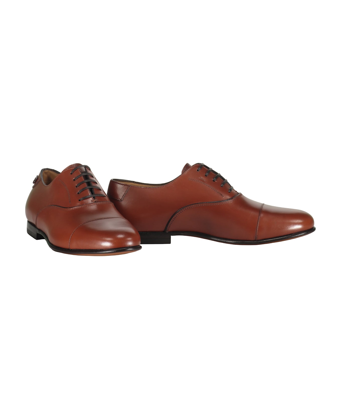 Ferragamo Leather Lace-up Shoes - brown