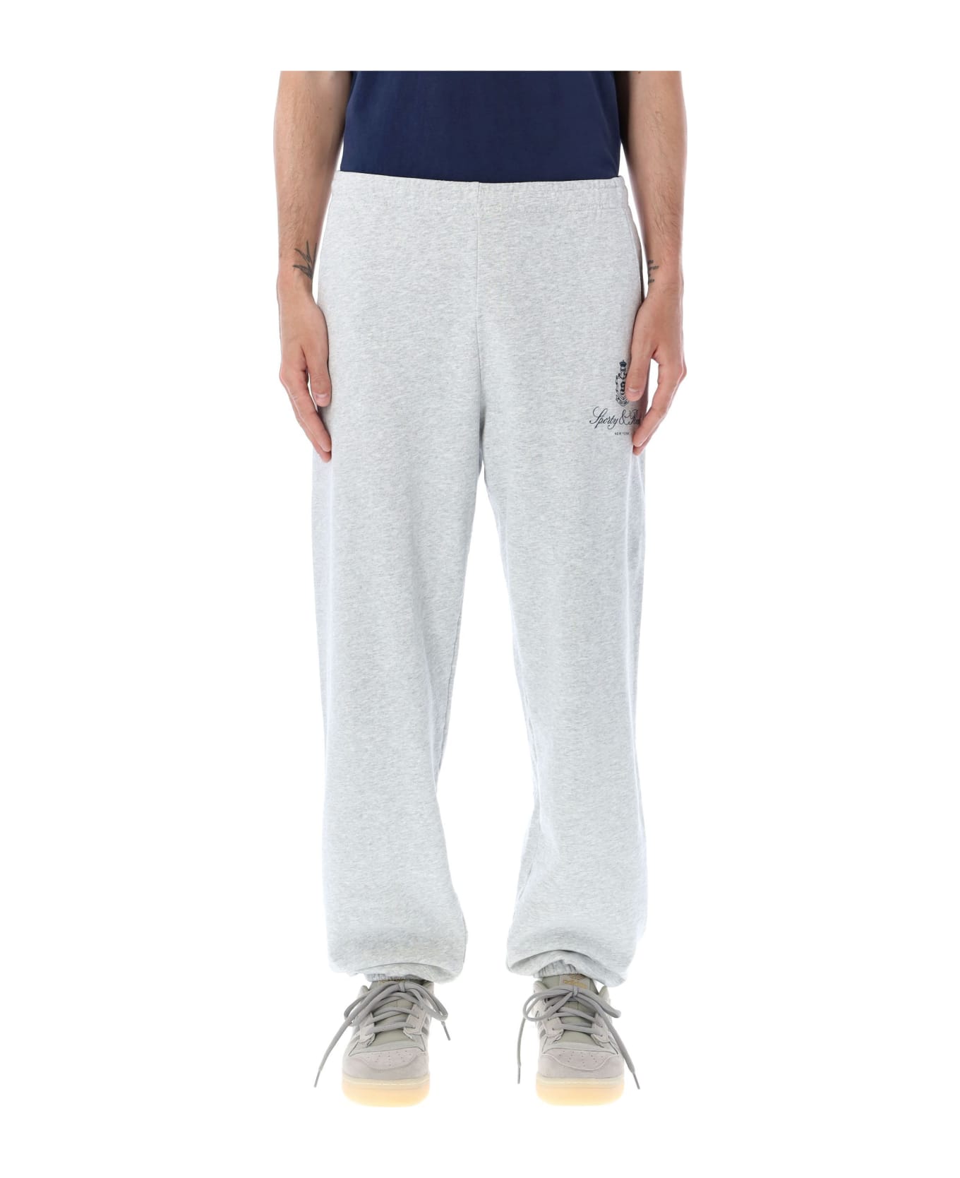 Sporty & Rich Vendome Sweatpants - HEATER GRAY NAVY