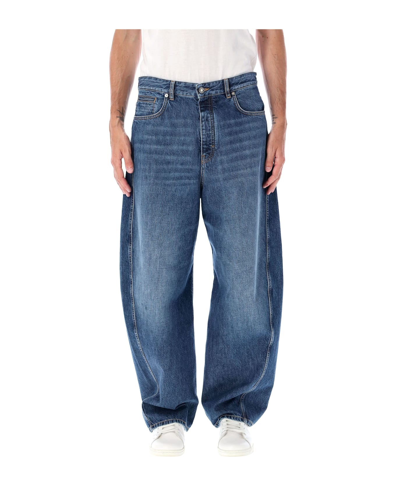 Givenchy Washed Denim Jeans - DARK BLUE