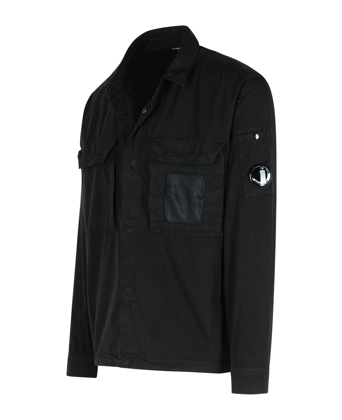 C.P. Company Black Cotton Shirt - Black