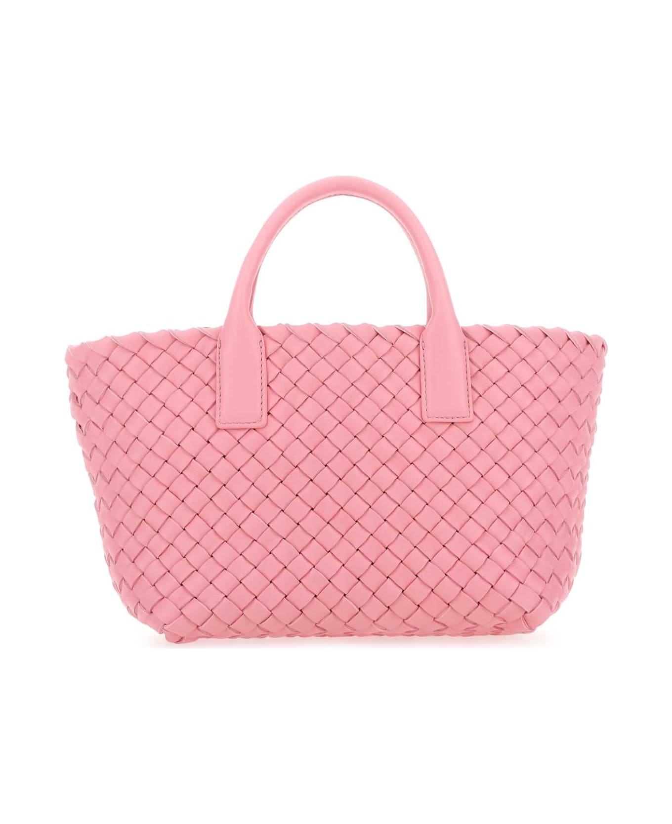 Bottega Veneta Pink Leather Mini Cabat Handbag - 5832