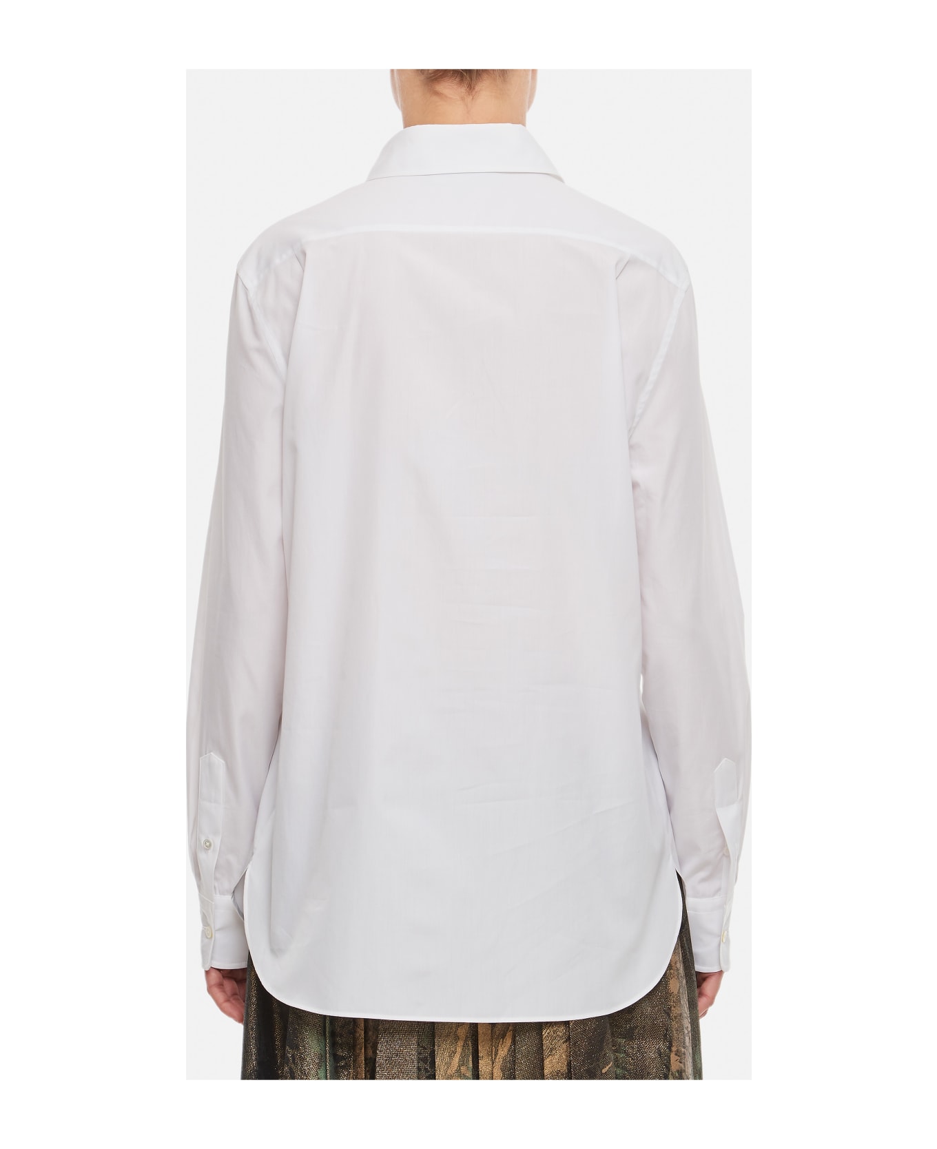 Ralph Lauren Keara Long Sleeves Cotton Shirt - White