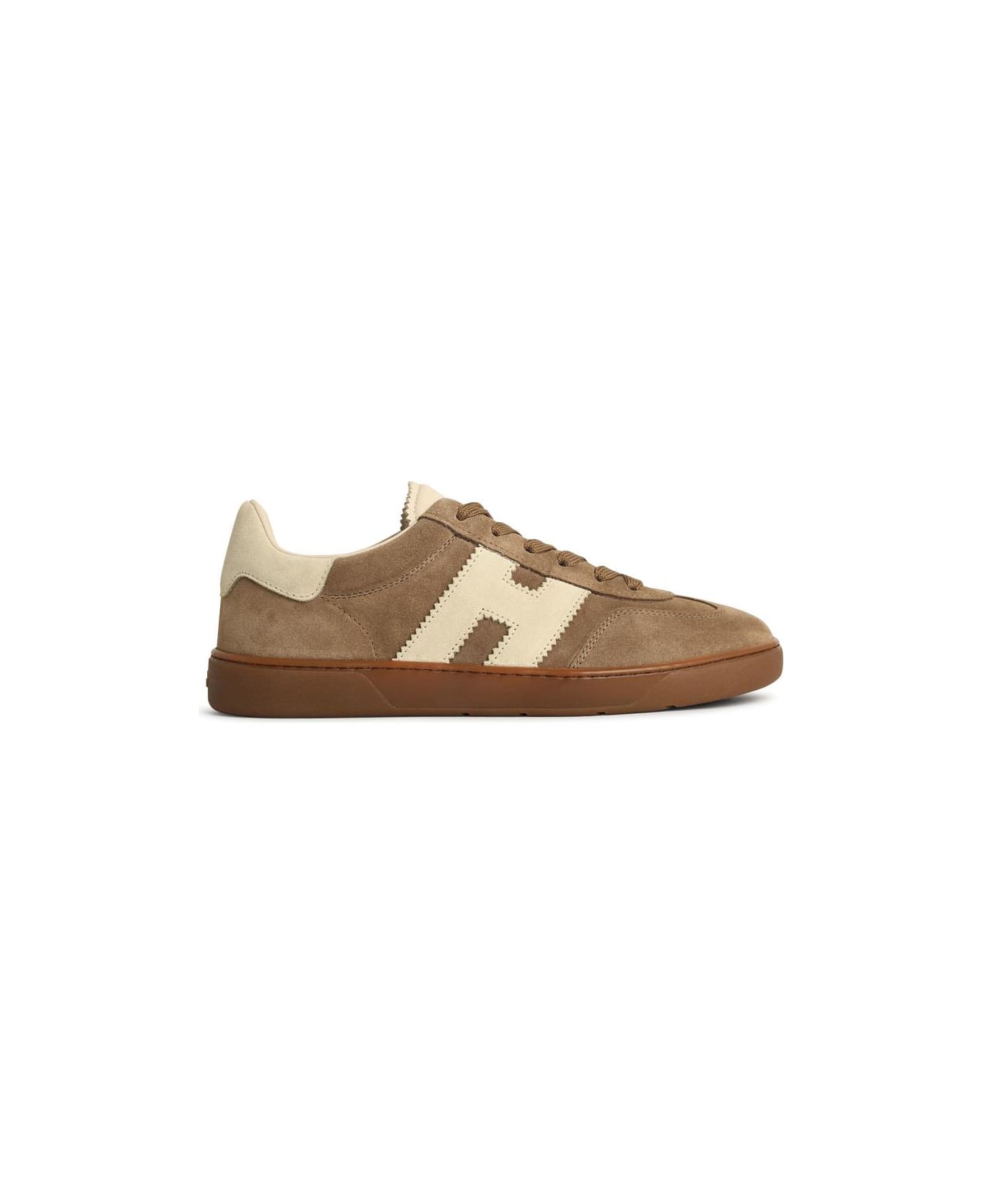 Hogan 'cool' Beige Suede Sneakers - BROWN
