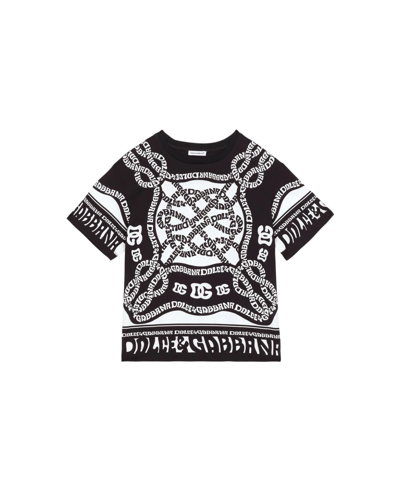 Dolce & Gabbana Marina Print Jersey T-shirt - Xs Marina Bianco Tシャツ＆ポロシャツ