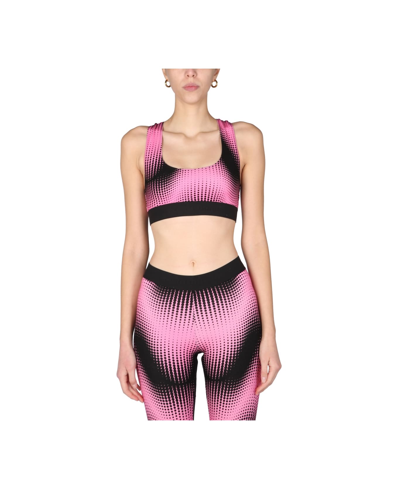 Paco Rabanne Top With Logo Band - PINK