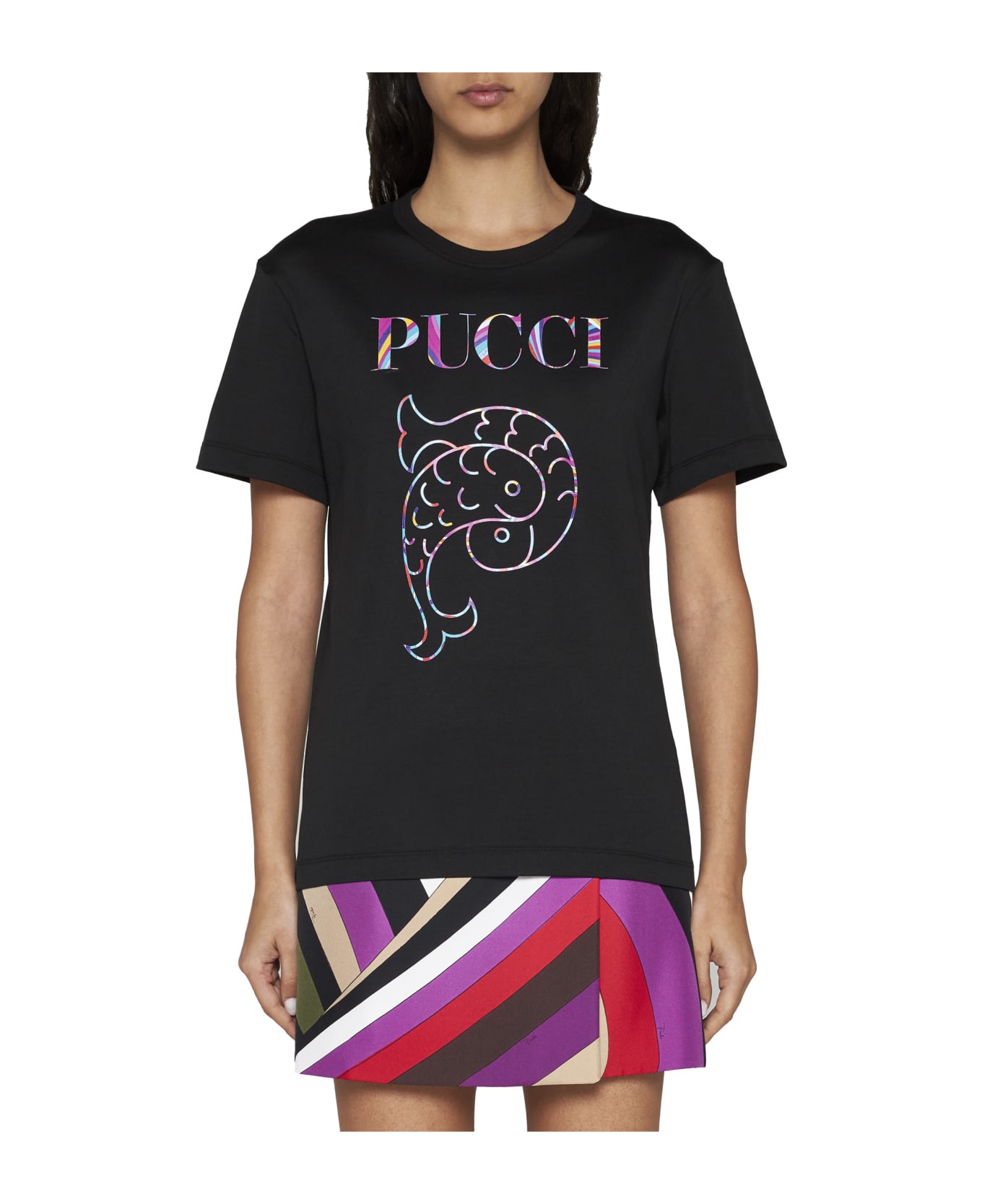 Pucci T-Shirt - Nero Tシャツ