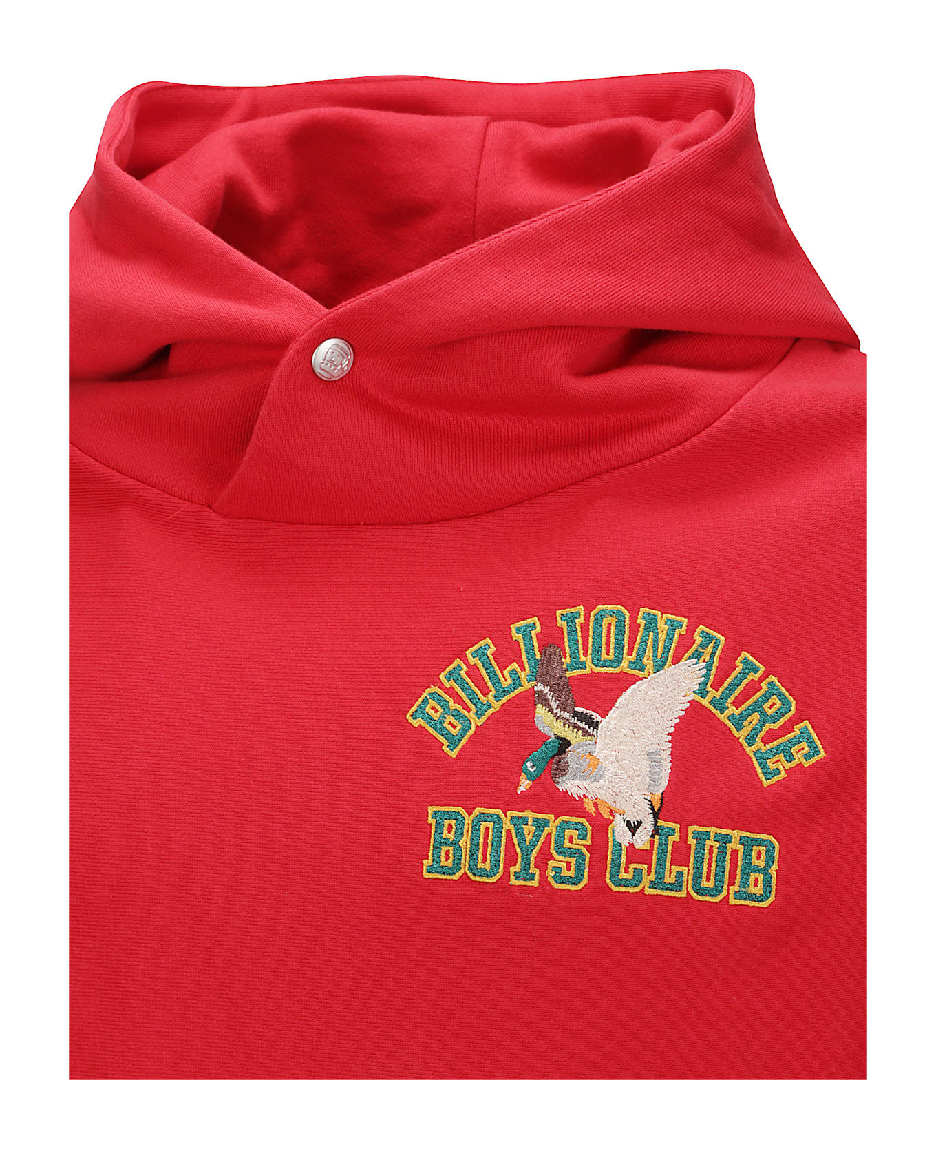 Billionaire Boys Club Duck Varsity Embroidered Popover Hood - RED
