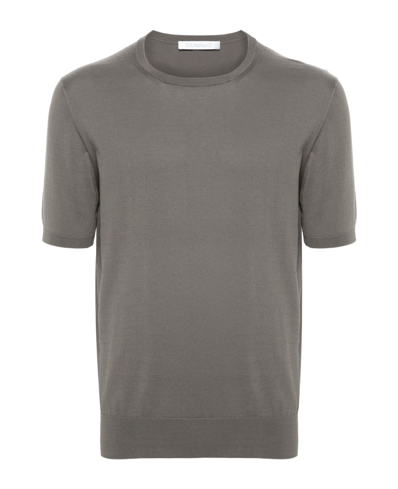 Cruciani Grey Cotton T-shirt - Grey