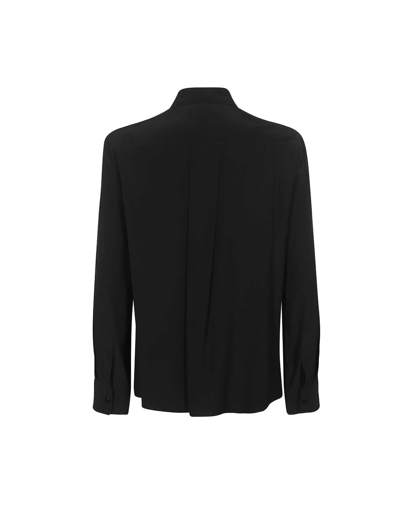 Emporio Armani Silk Shirt - black