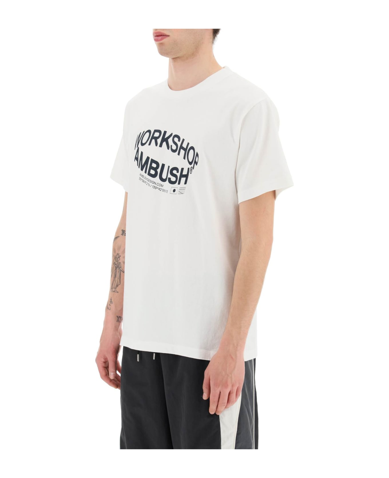 AMBUSH Revolve Logo T-shirt - White シャツ