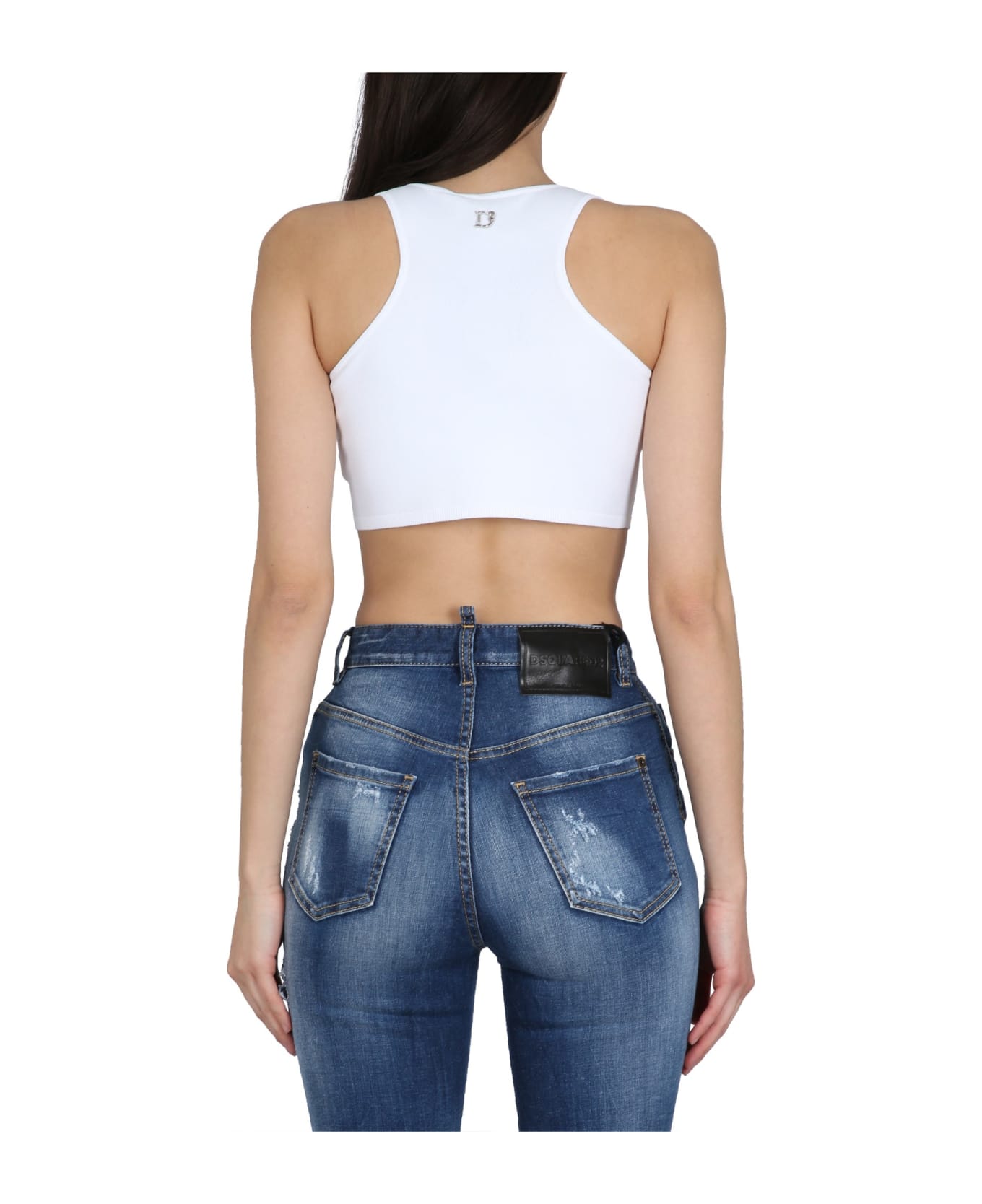 Dsquared2 Top Cut Out - BIANCO
