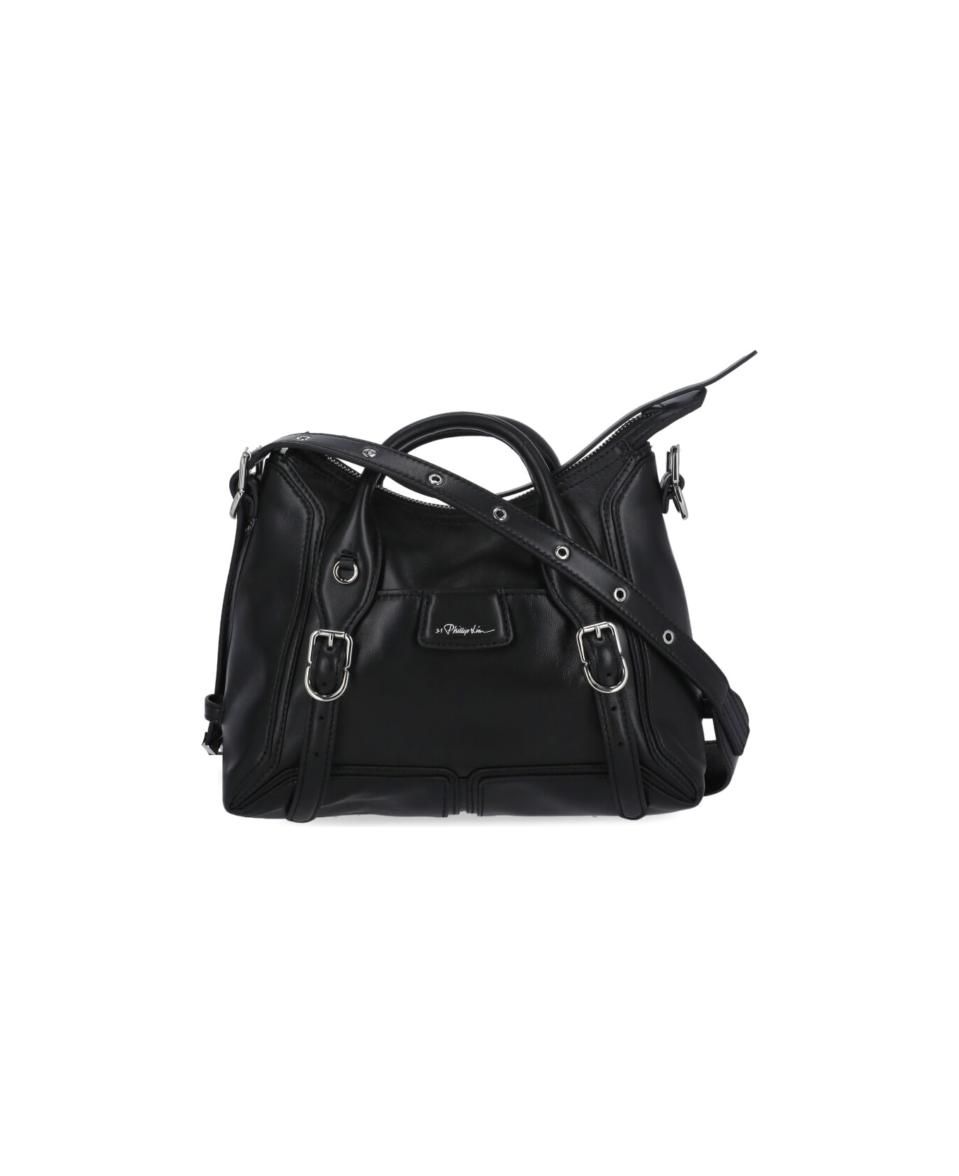 3.1 Phillip Lim Pashli Moto Shoulder Bag - Black